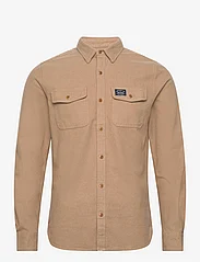Superdry - TRAILSMAN FLANNEL SHIRT - basic skjorter - sandstone brown - 0