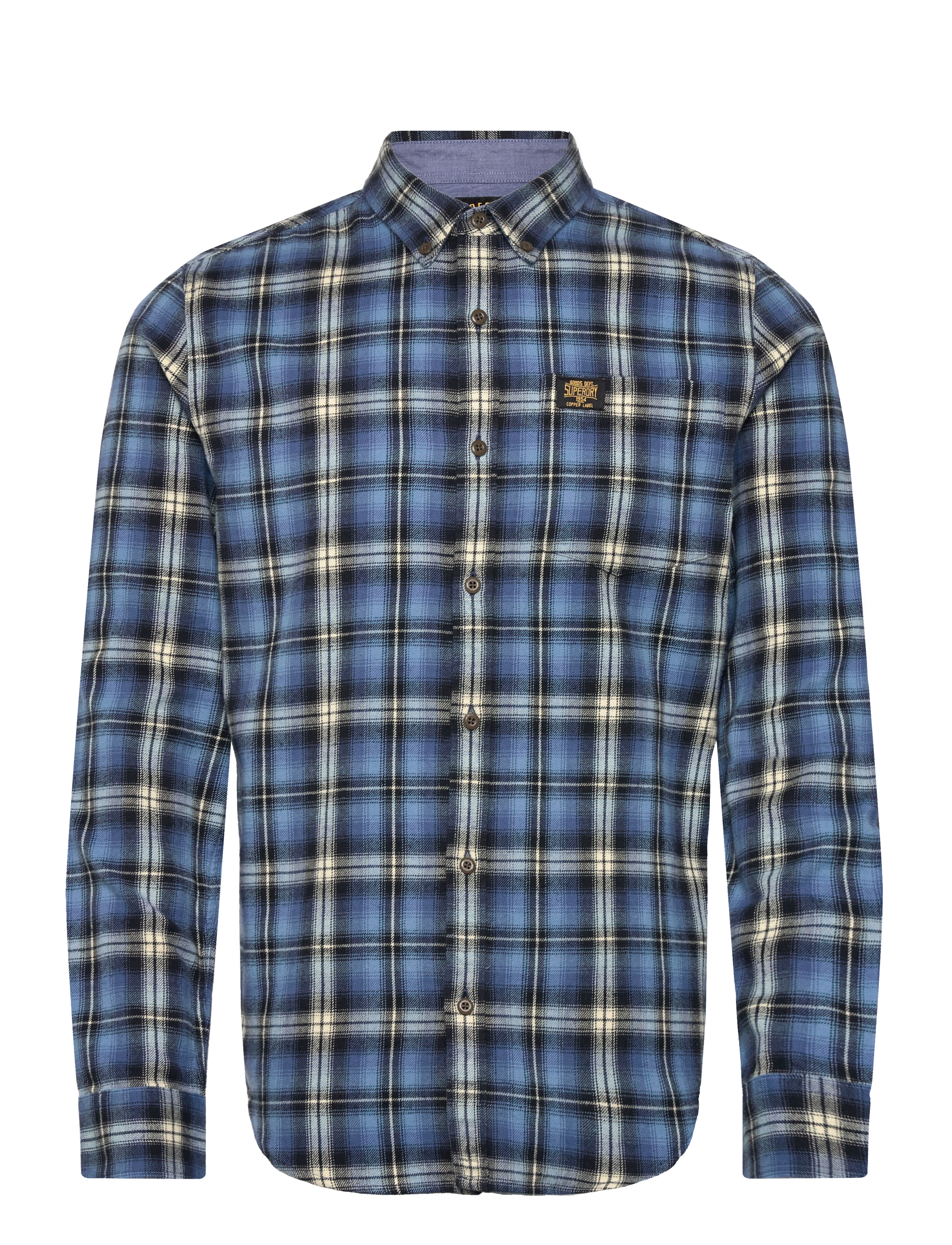 L/S COTTON LUMBERJACK SHIRT - BURGHLEY CHECK BLUE