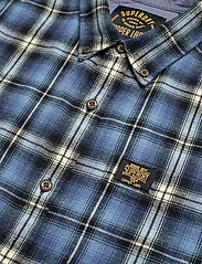 Superdry - L/S COTTON LUMBERJACK SHIRT - checkered shirts - burghley check blue - 3