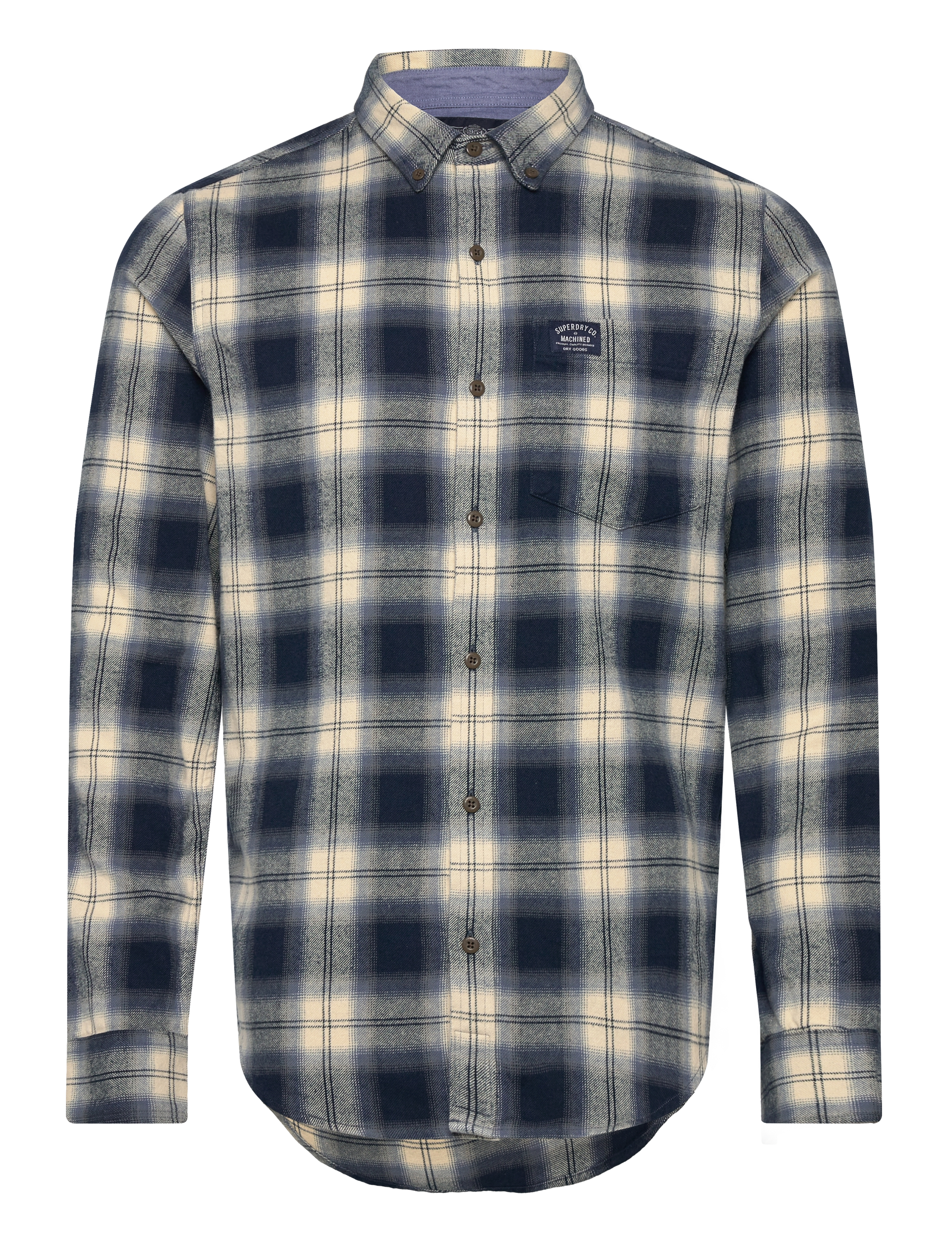 L/S COTTON LUMBERJACK SHIRT - CEDAR CHECK NAVY