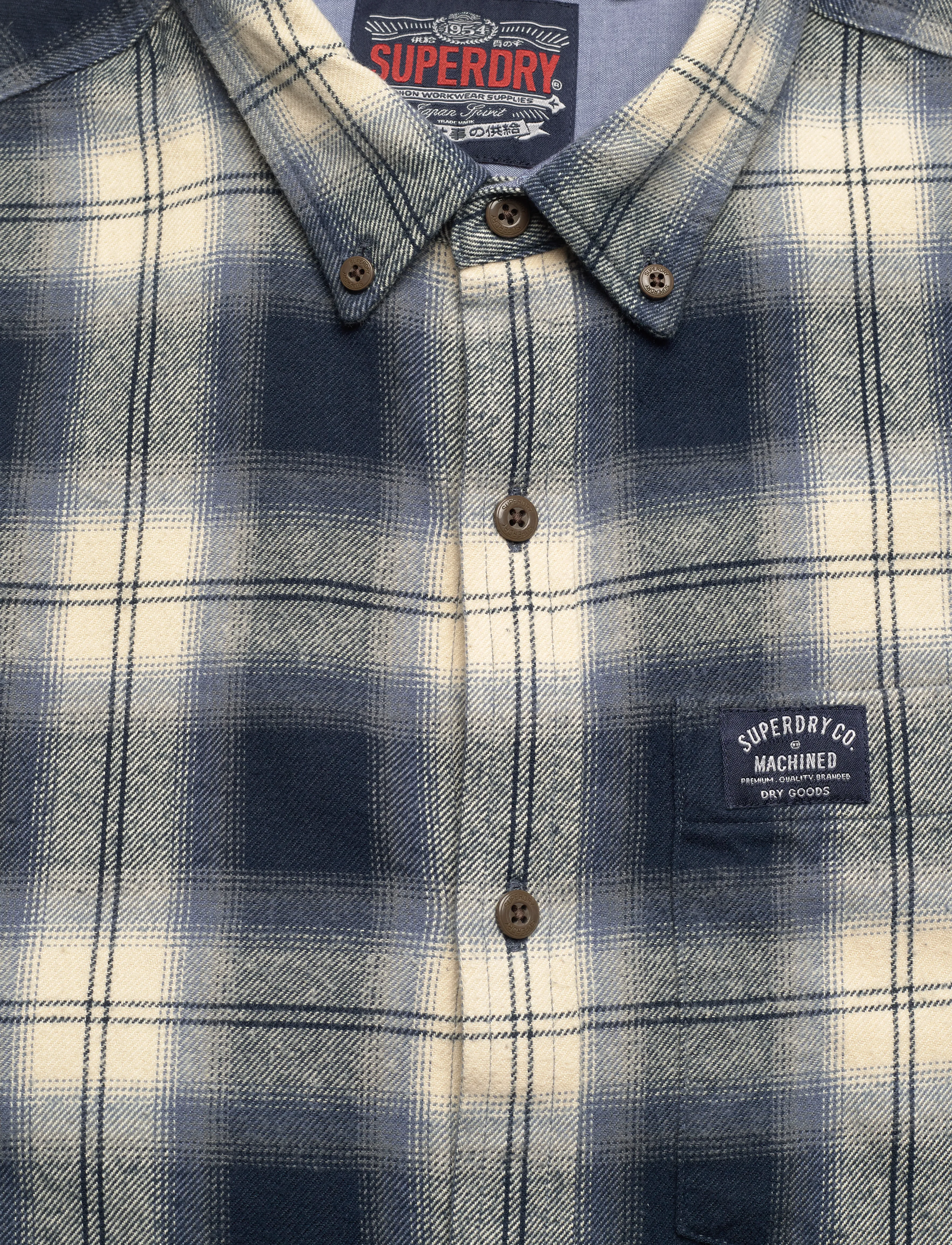 Superdry - L/S COTTON LUMBERJACK SHIRT - cedar check navy - 2