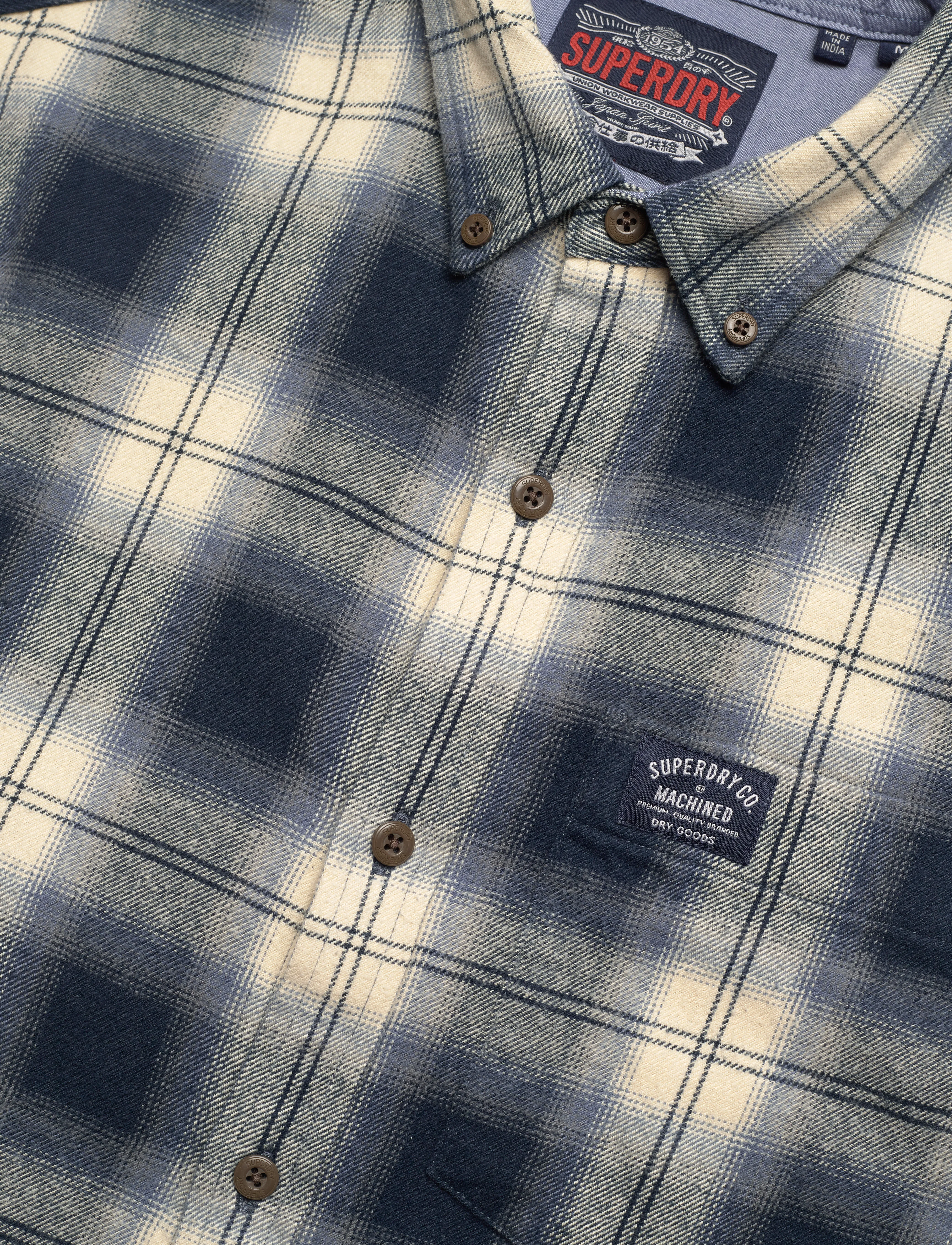 Superdry - L/S COTTON LUMBERJACK SHIRT - cedar check navy - 3
