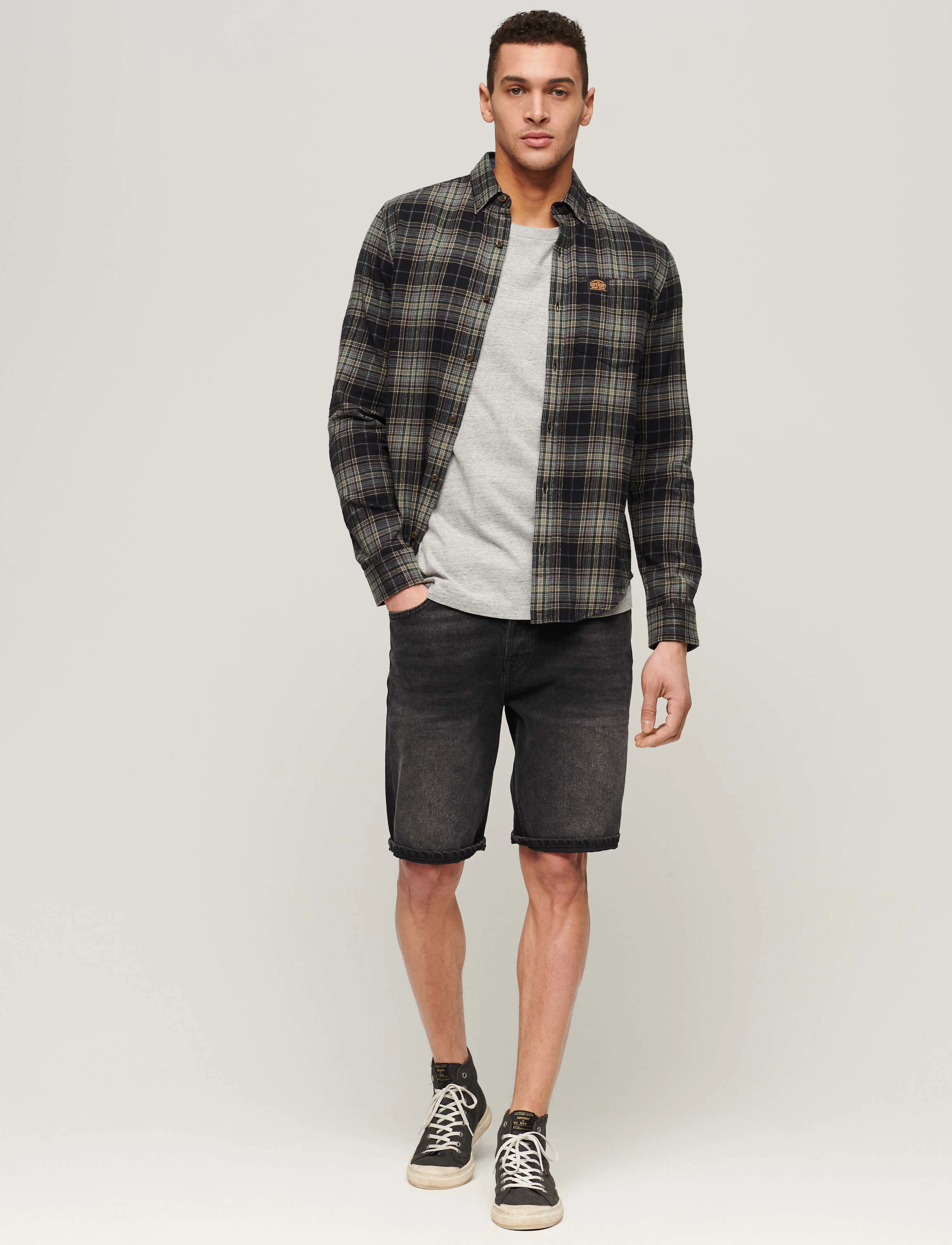 Superdry - L/S COTTON LUMBERJACK SHIRT - drayton check black - 3