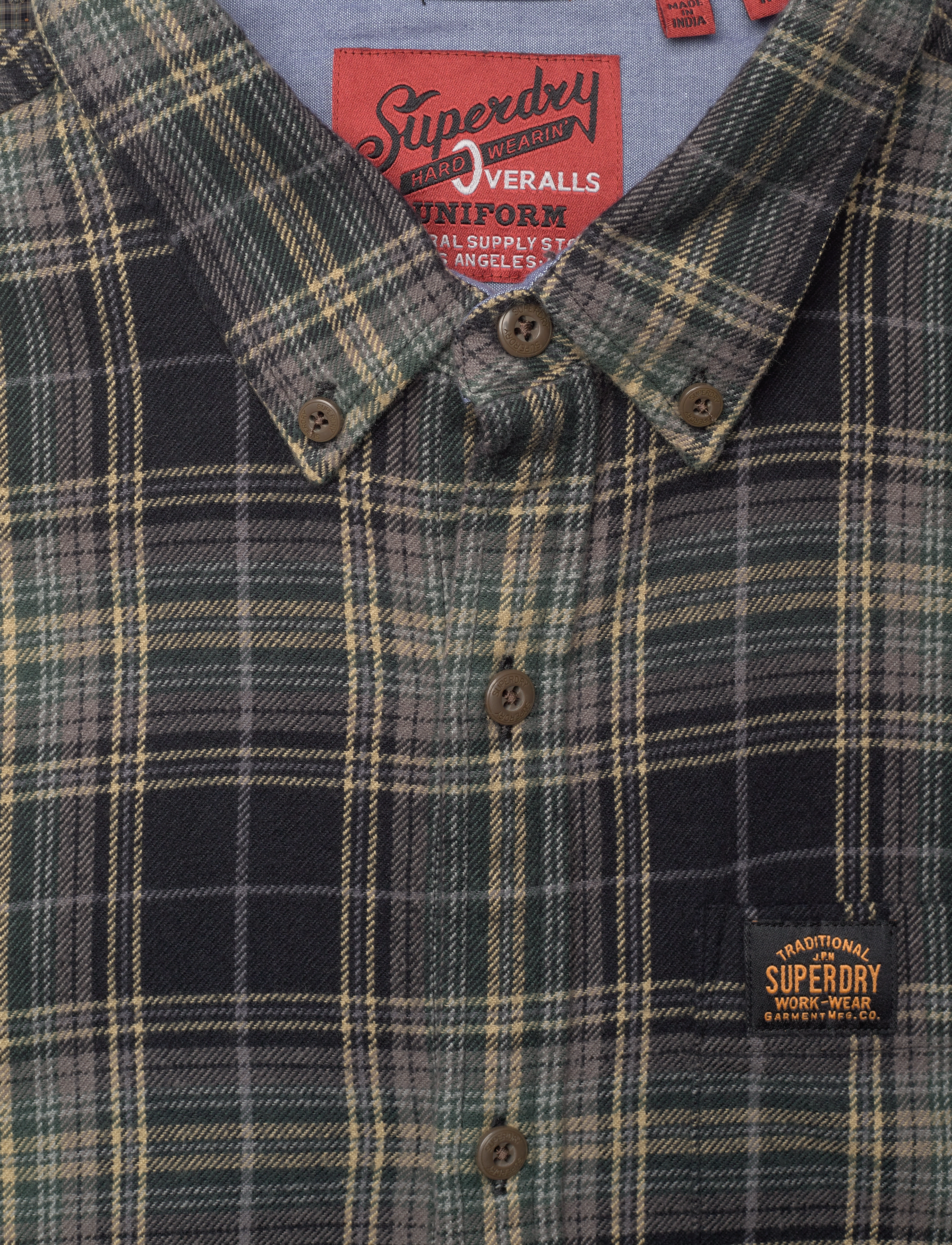 Superdry - L/S COTTON LUMBERJACK SHIRT - drayton check black - 4