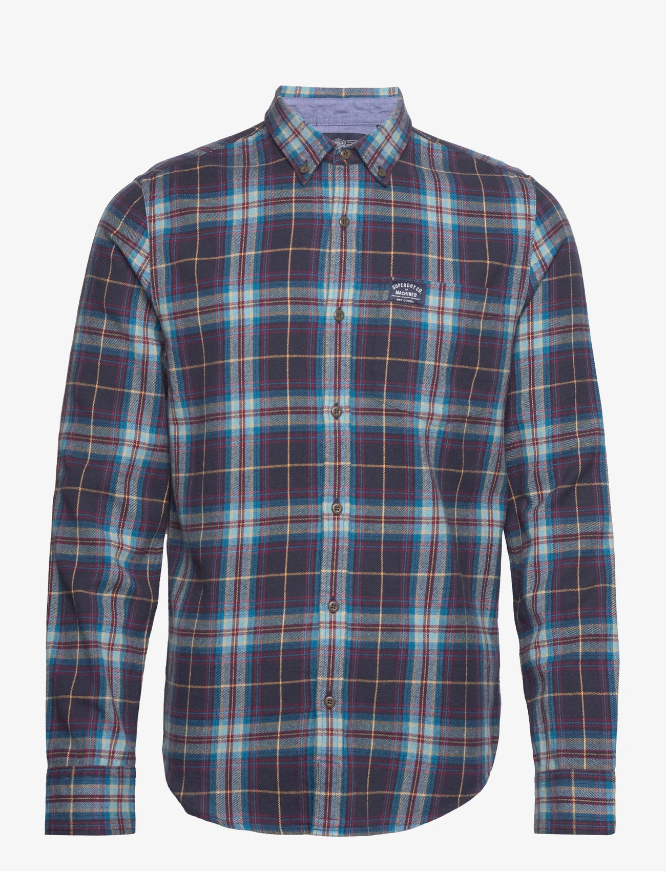 Superdry - L/S COTTON LUMBERJACK SHIRT - checkered shirts - drayton check navy 2 - 0