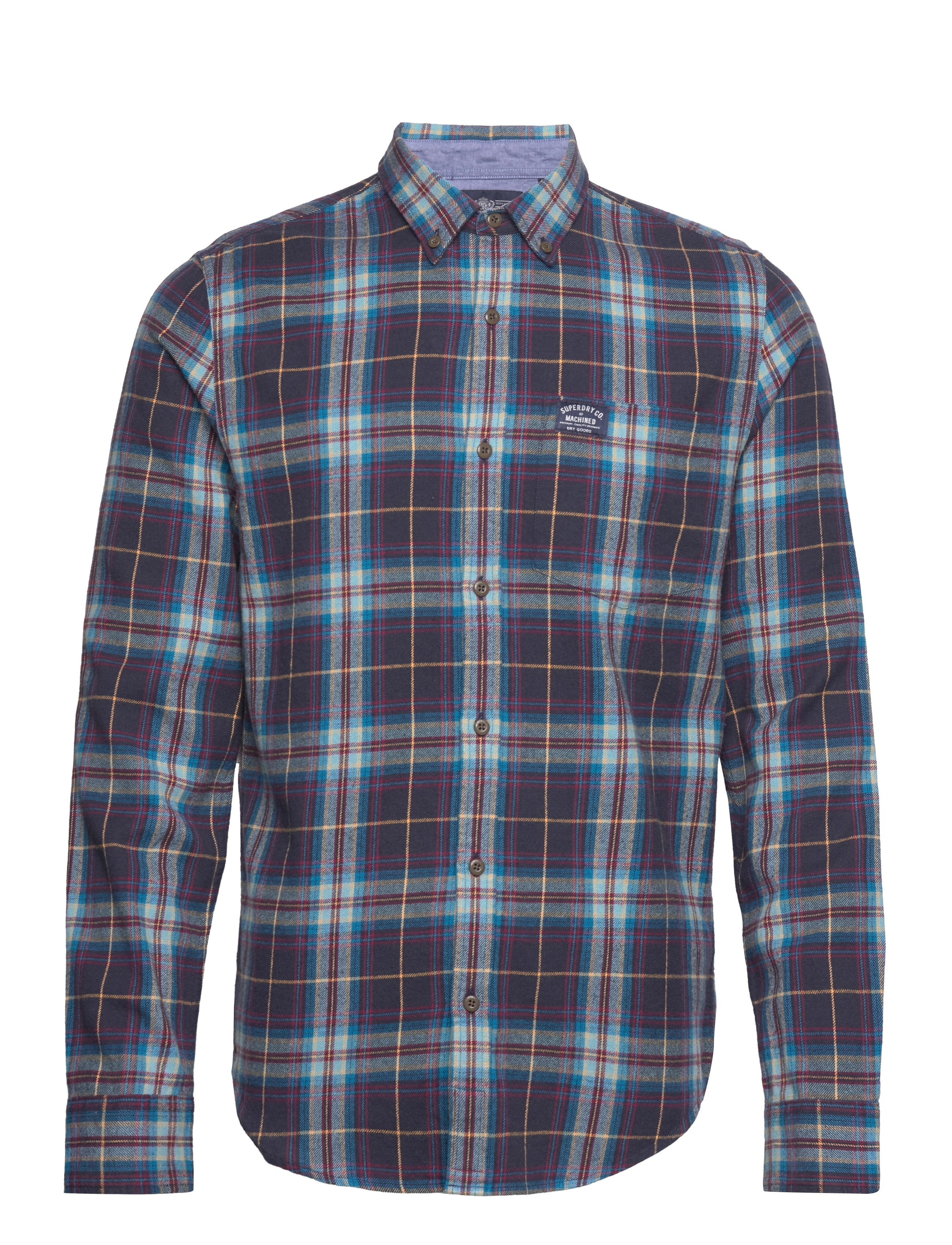 L/S COTTON LUMBERJACK SHIRT - DRAYTON CHECK NAVY 2
