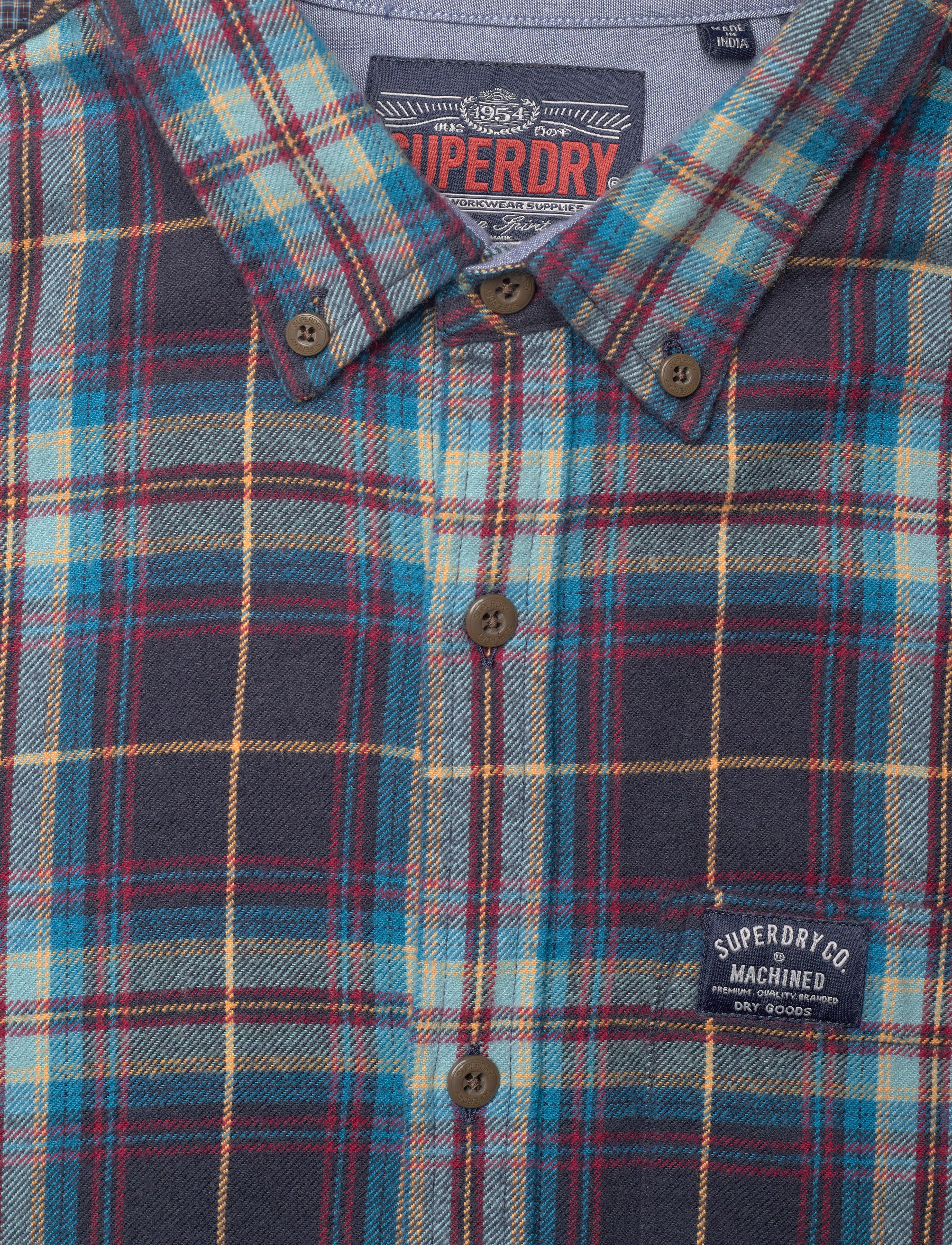 Superdry - L/S COTTON LUMBERJACK SHIRT - drayton check navy 2 - 4