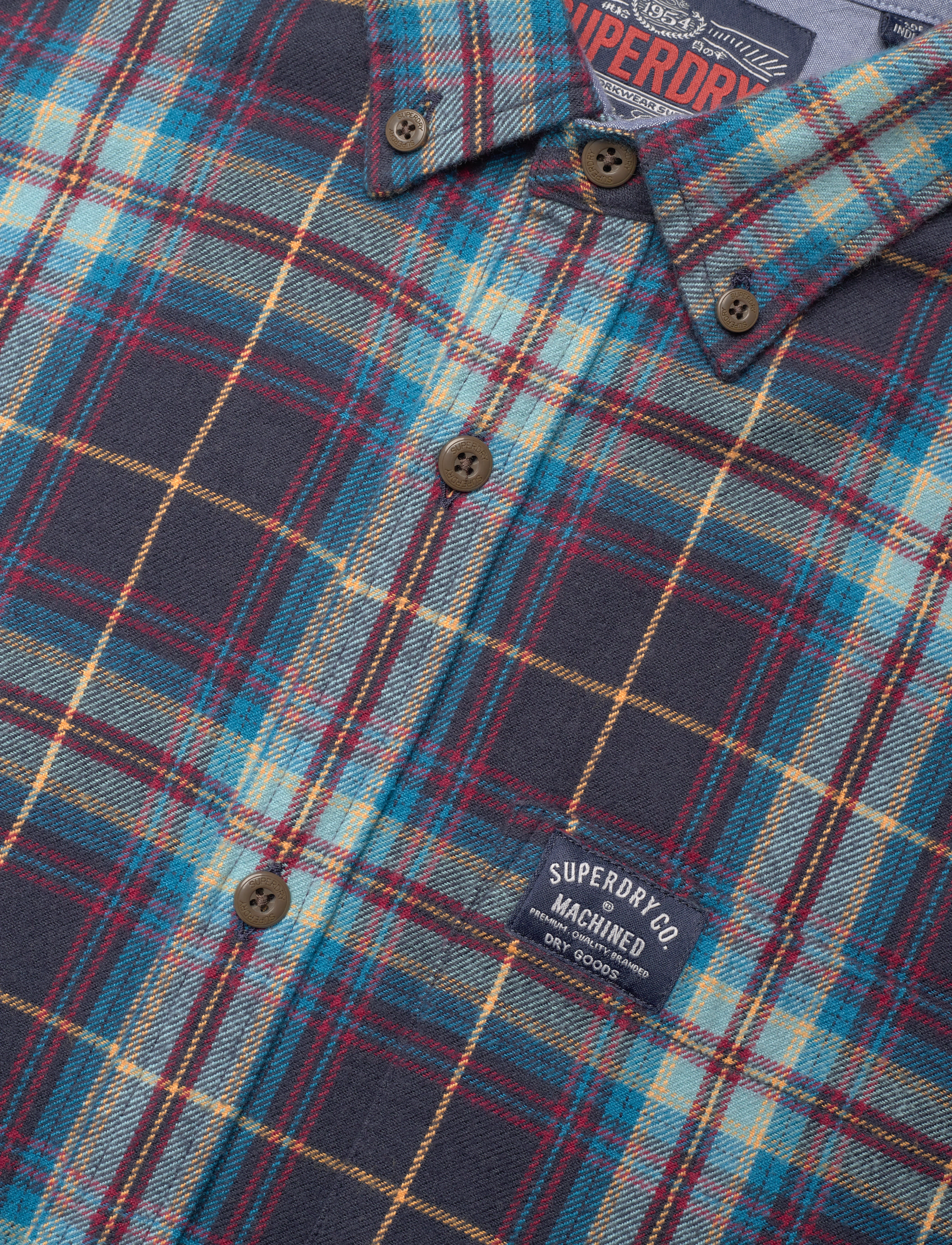 Superdry - L/S COTTON LUMBERJACK SHIRT - drayton check navy 2 - 5