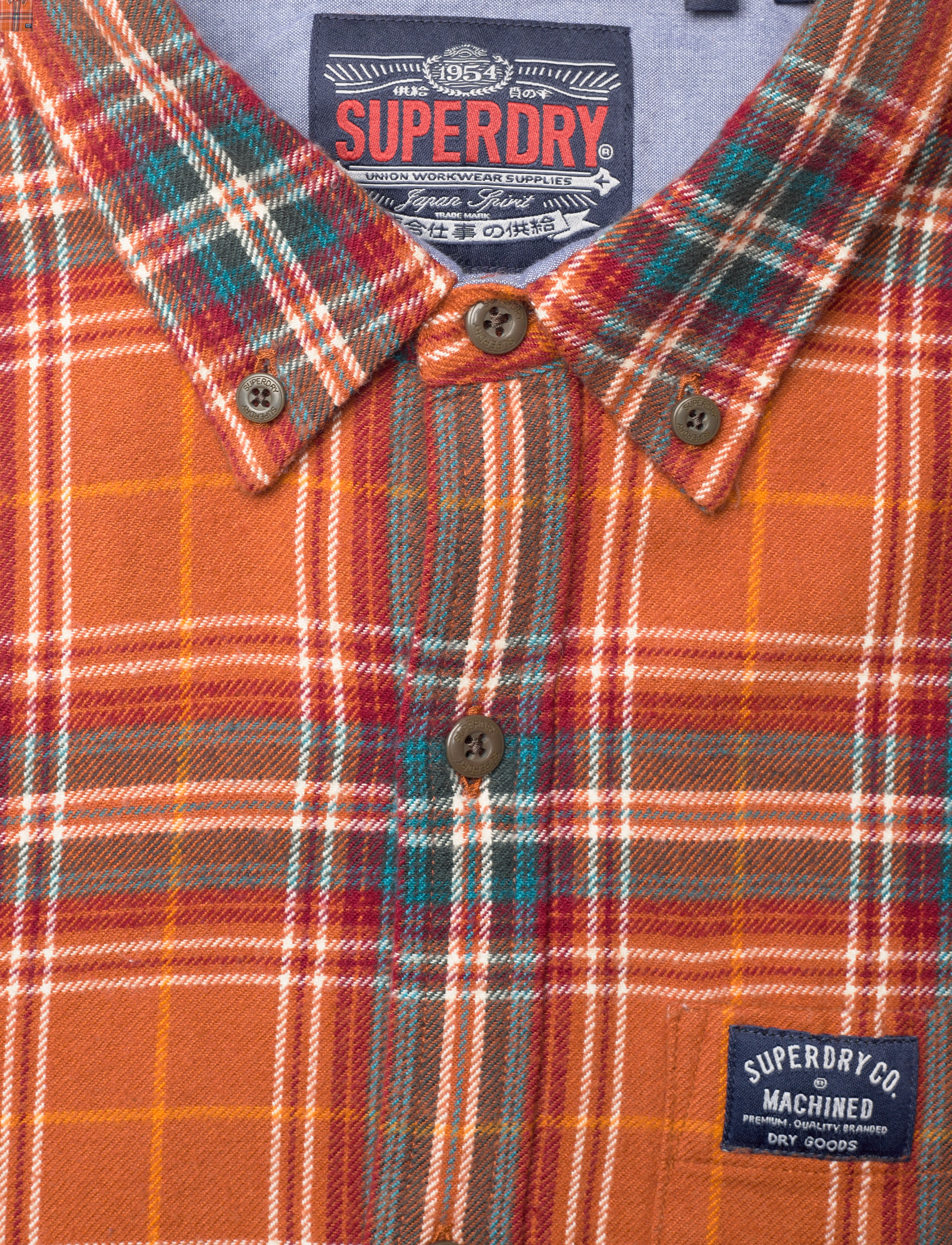Superdry - L/S COTTON LUMBERJACK SHIRT - drayton check orange - 4