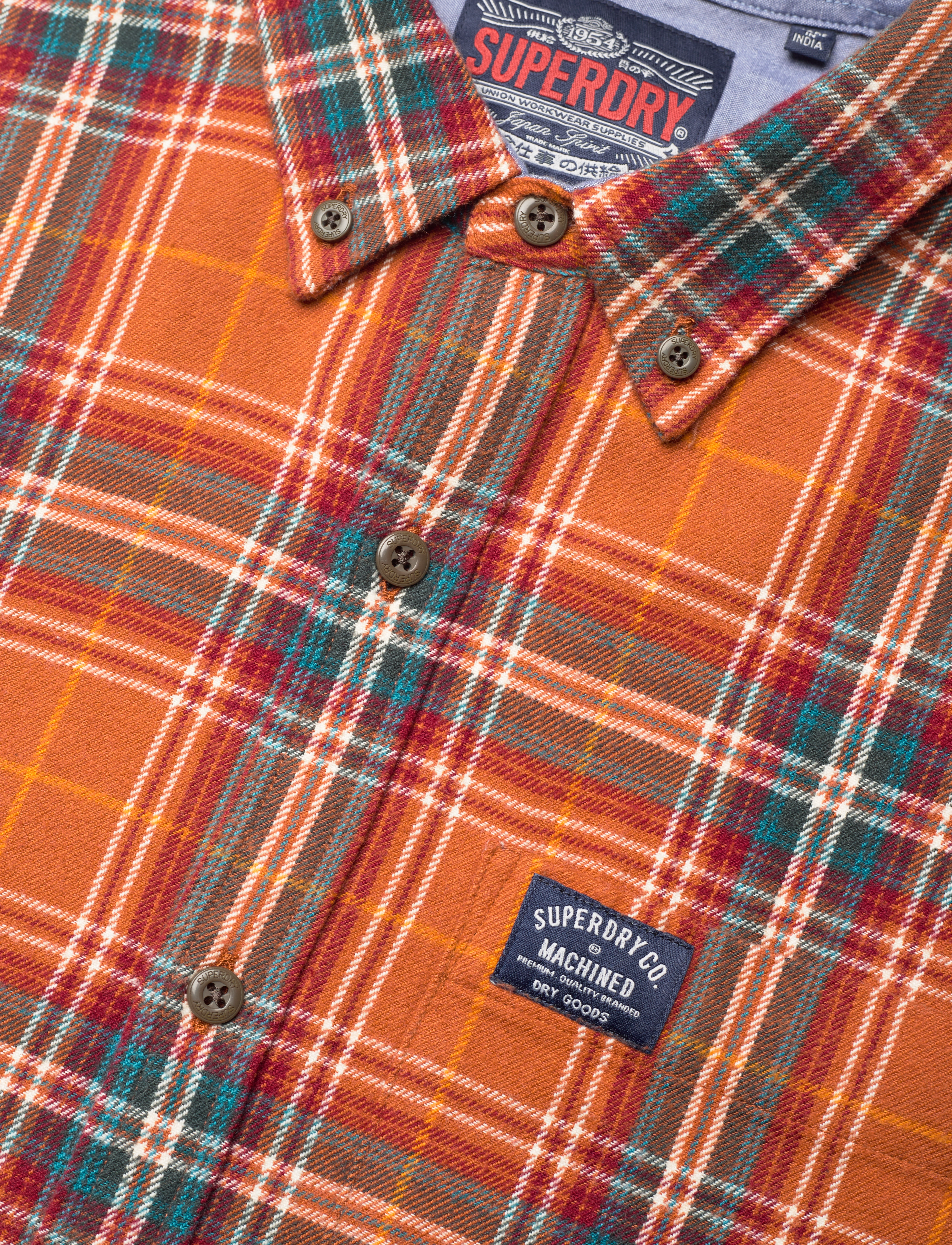 Superdry - L/S COTTON LUMBERJACK SHIRT - drayton check orange - 5