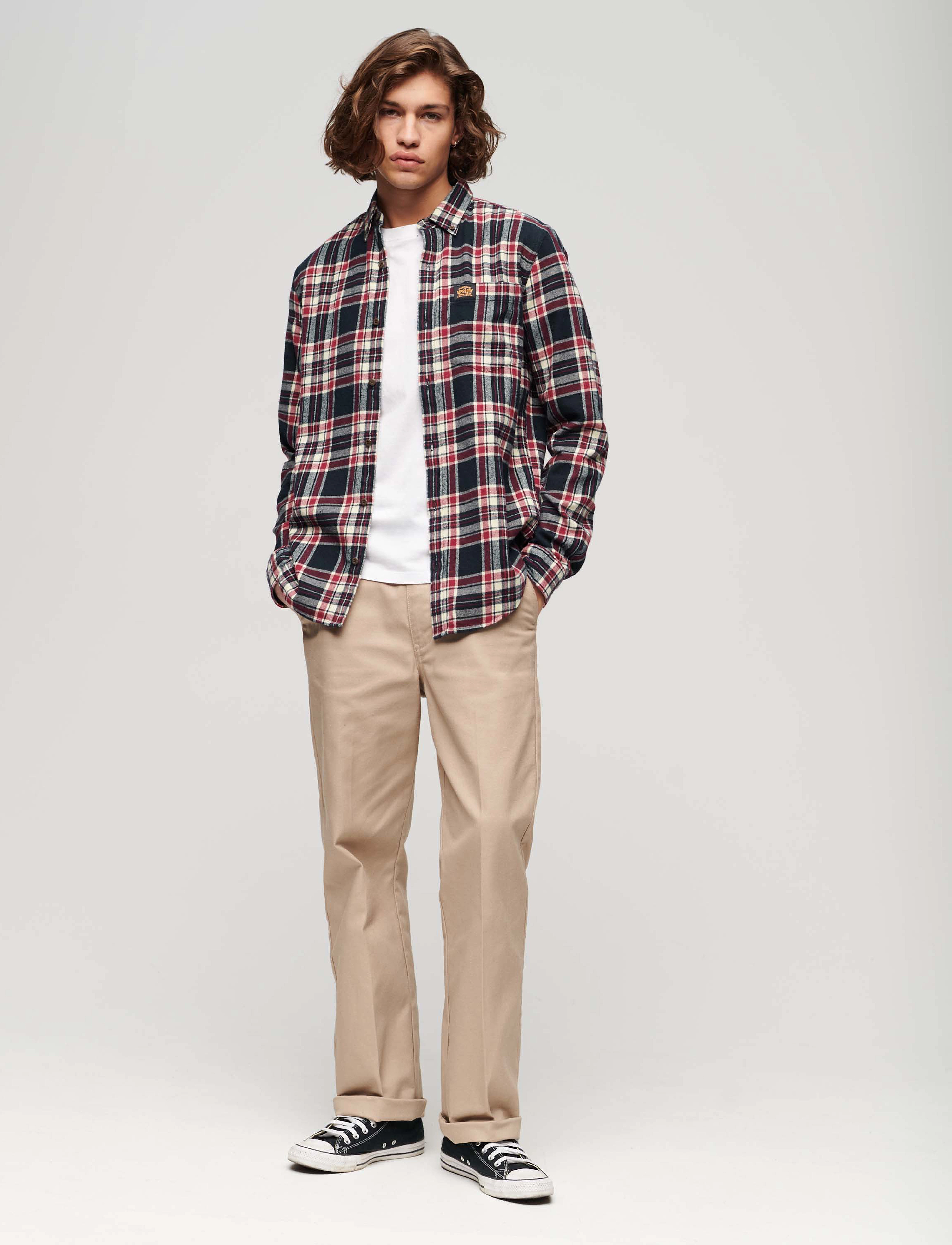 Superdry - L/S COTTON LUMBERJACK SHIRT - kansas check navy - 3