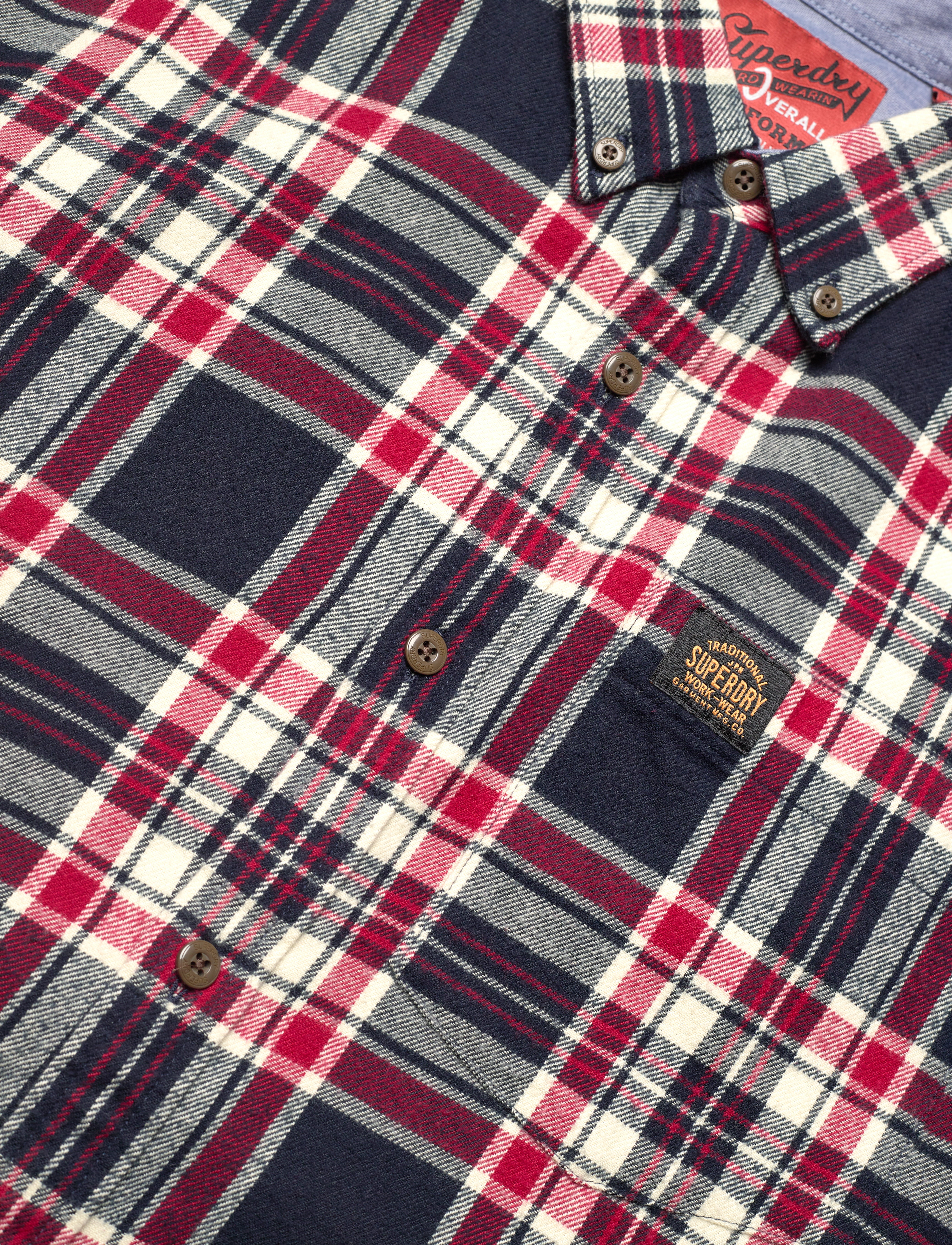 Superdry - L/S COTTON LUMBERJACK SHIRT - kansas check navy - 5