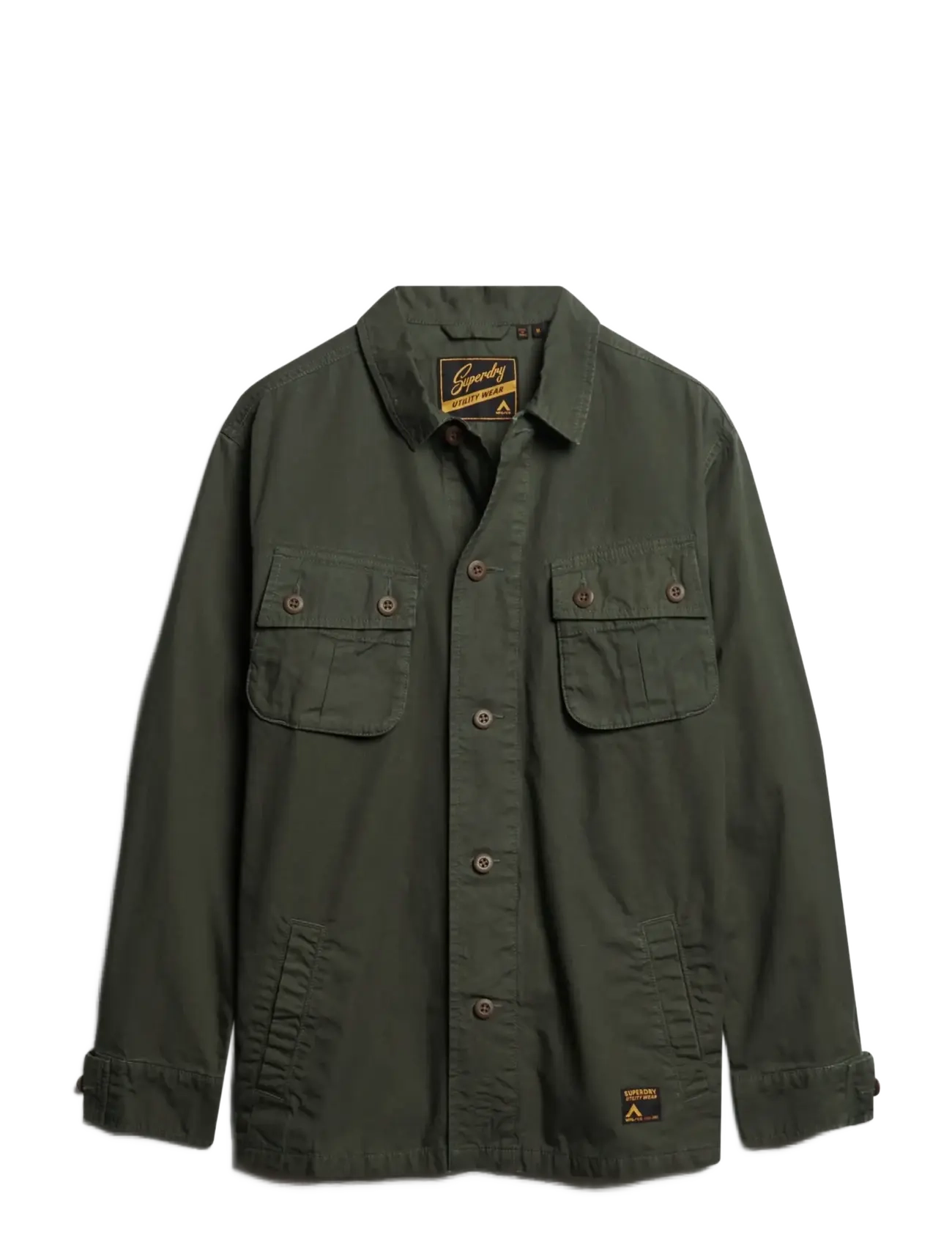 Superdry MILITARY OVERSHIRT JACKET - Tunna jackor - SURPLUS GOODS OLIVE / khaki/green