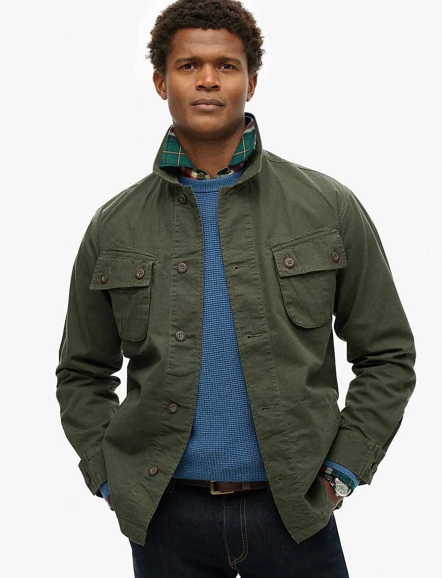 Superdry - MILITARY OVERSHIRT JACKET - surplus goods olive - 0