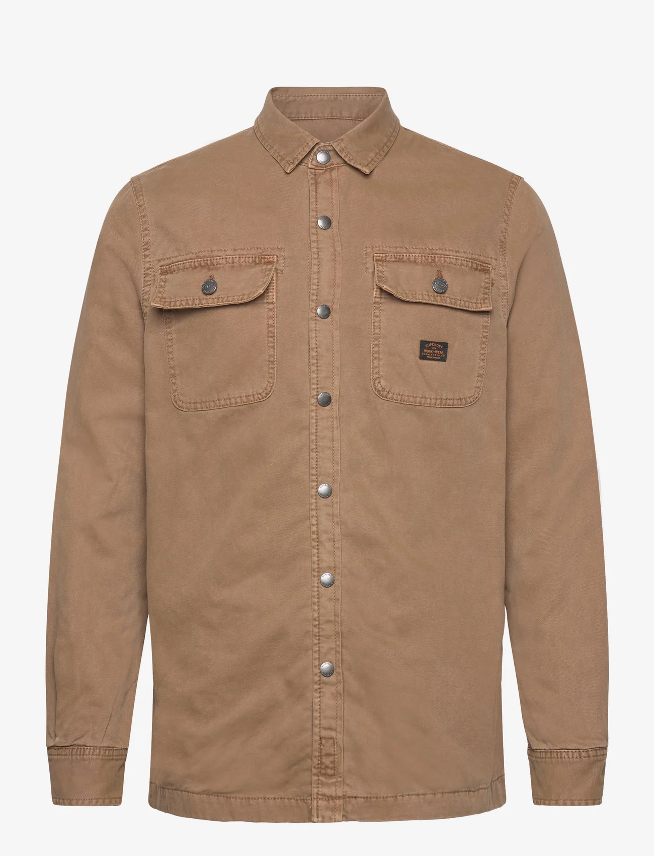 Superdry - CANVAS WORKWEAR OVERSHIRT - män - sandstone brown - 0