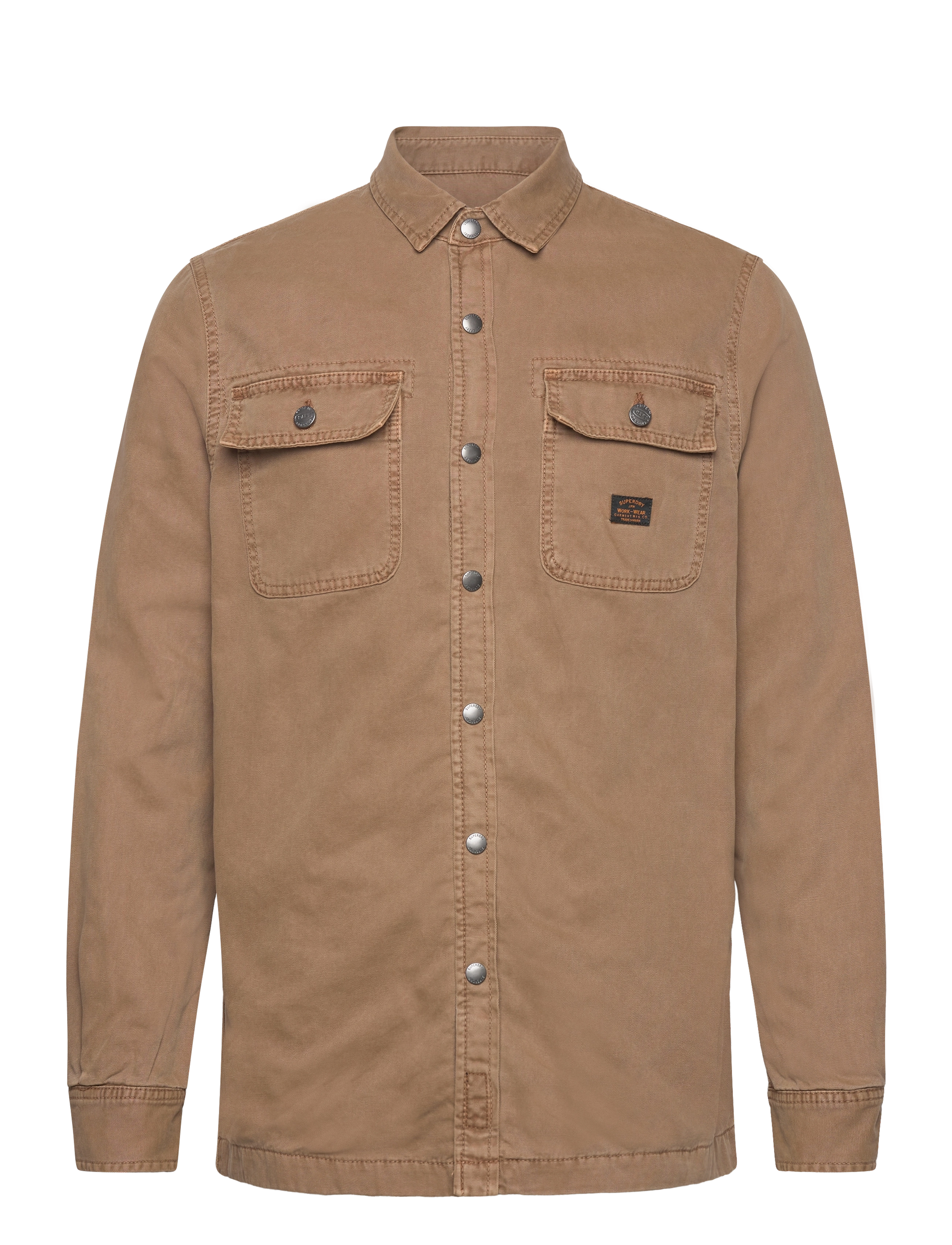 Superdry CANVAS WORKWEAR OVERSHIRT - Pealissärgid - SANDSTONE BROWN / brown