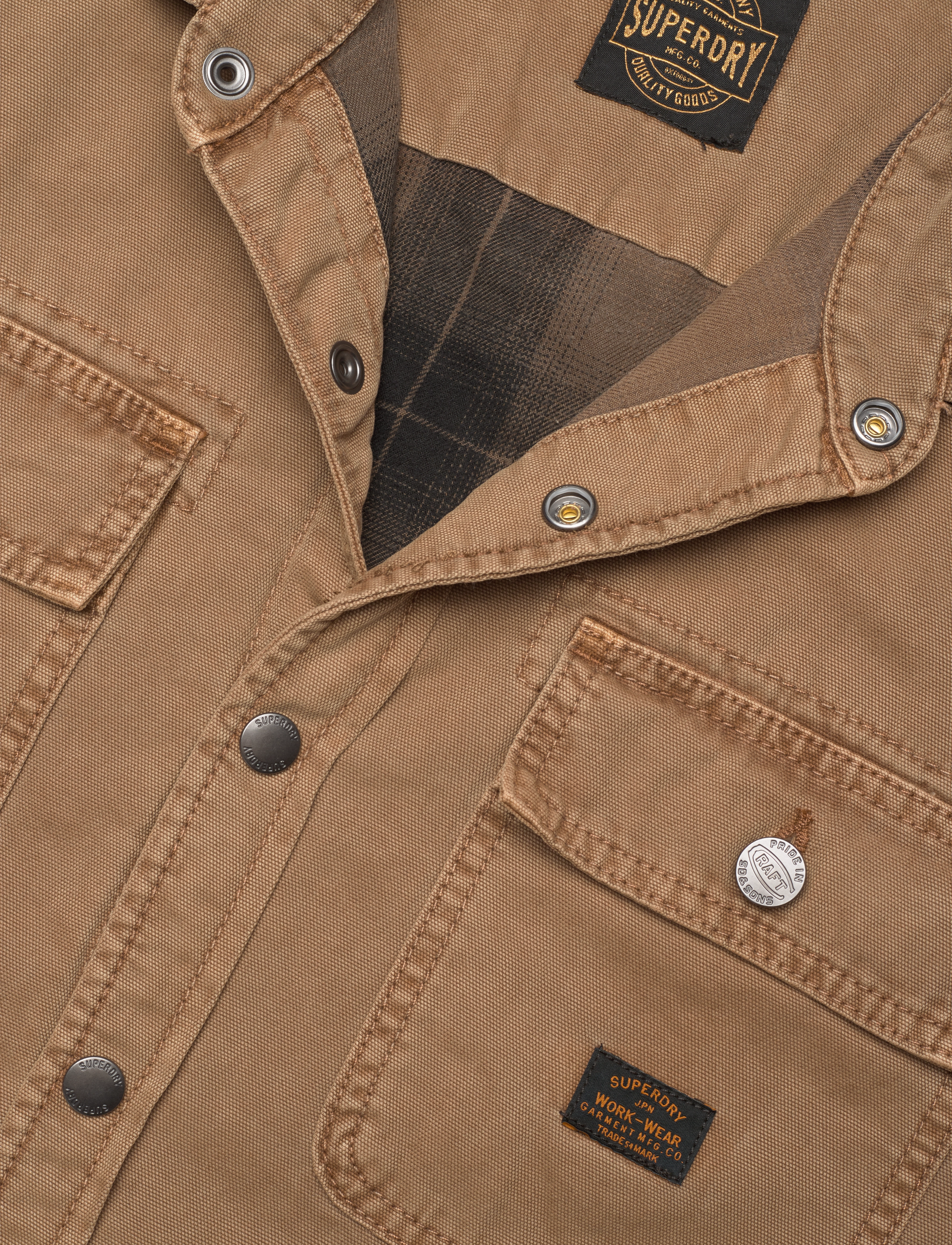 Superdry - CANVAS WORKWEAR OVERSHIRT - sandstone brown - 5