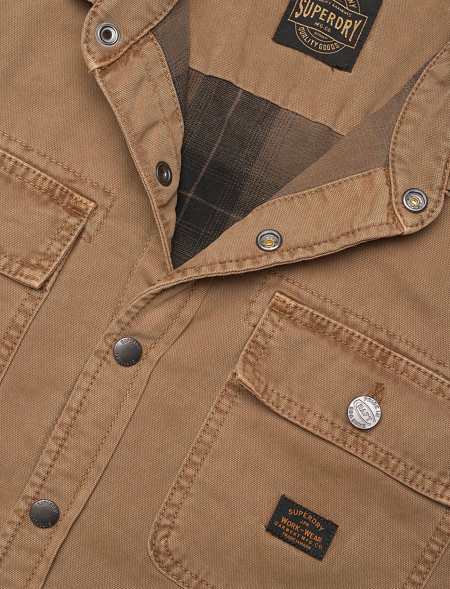 Superdry - CANVAS WORKWEAR OVERSHIRT - sandstone brown - 5