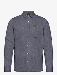 Superdry - COTTON WORKWEAR LS SHIRT - basic skjortor - indigo dobby stripe - 0