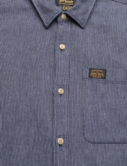 Superdry - COTTON WORKWEAR LS SHIRT - basic skjorter - indigo dobby stripe - 4