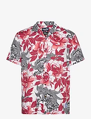 Superdry - HAWAIIAN RESORT SHIRT - short-sleeved t-shirts - karashishi red - 0