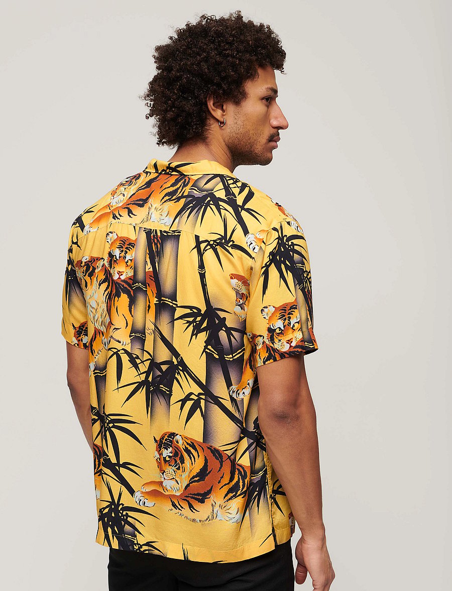 Superdry - HAWAIIAN RESORT SHIRT - tora gold - 3