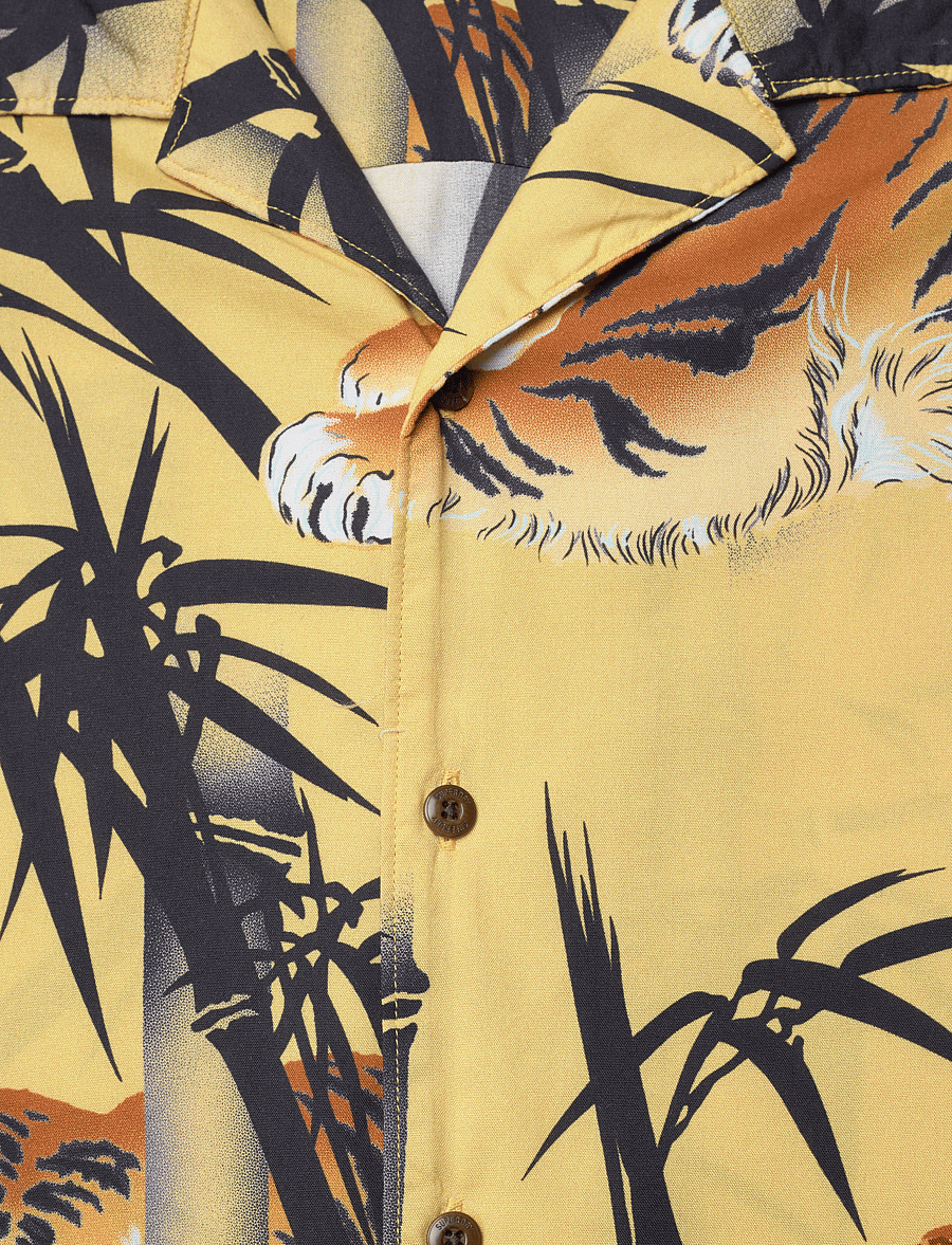 Superdry - HAWAIIAN RESORT SHIRT - tora gold - 5