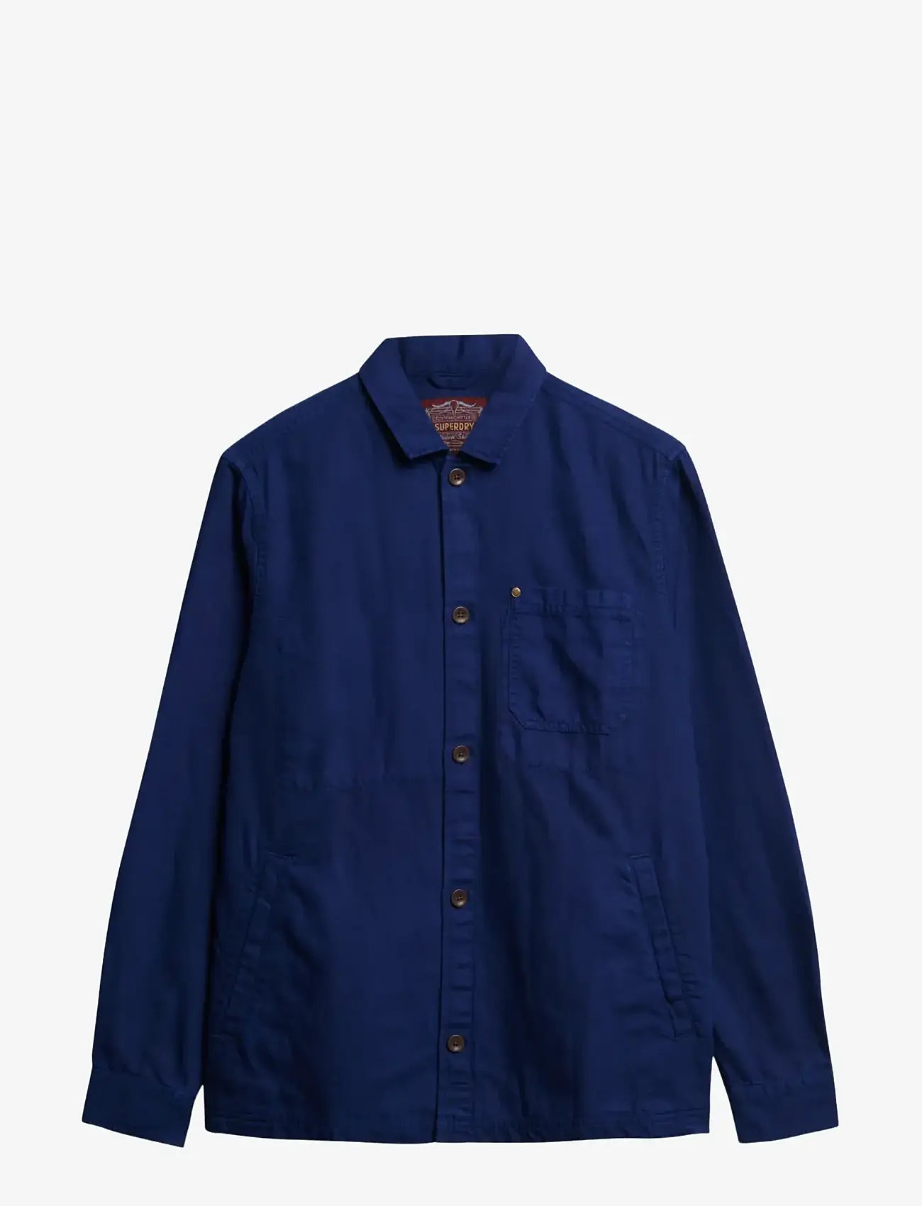 Superdry - MERCHANT LINEN BLEND OVERSHIRT - kollektionen - supermarine navy - 1