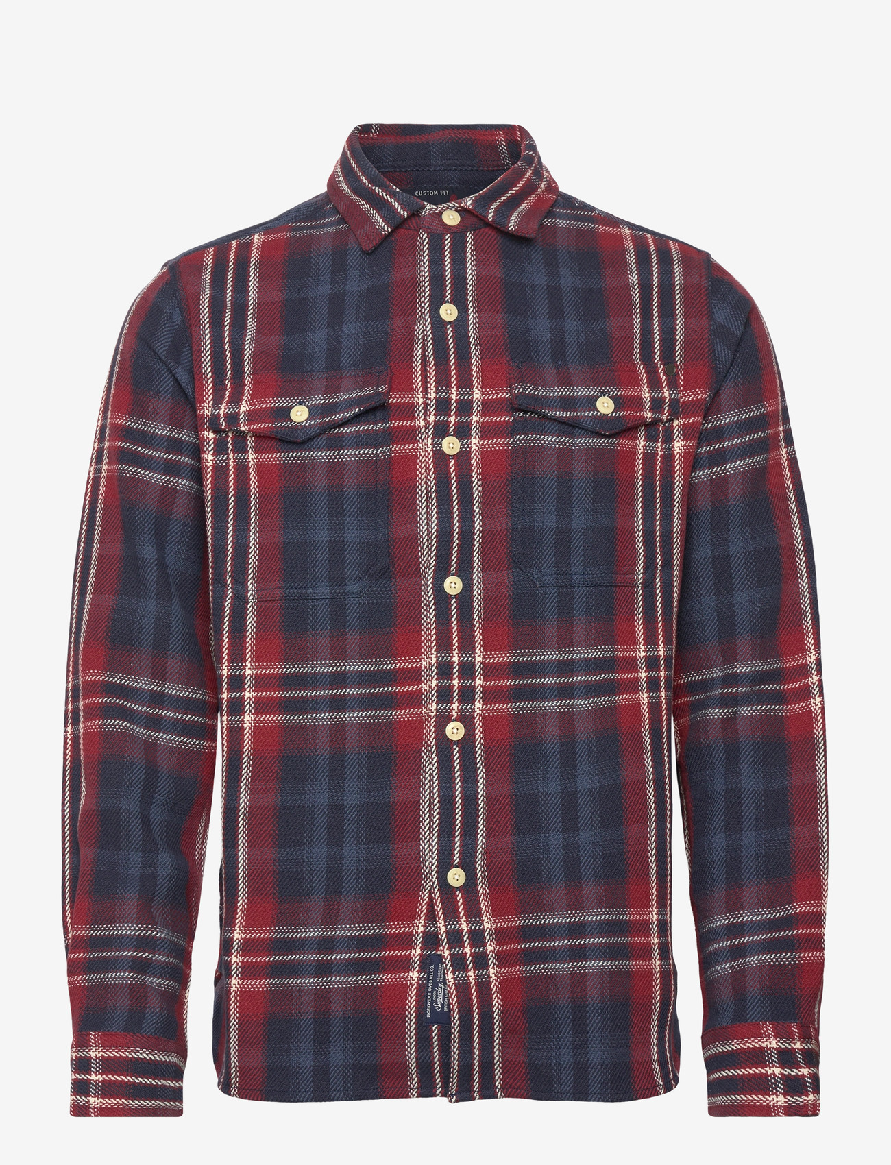 Superdry - MERCHANT HEAVY CHECKED SHIRT - checkered shirts - merchant check navy - 1