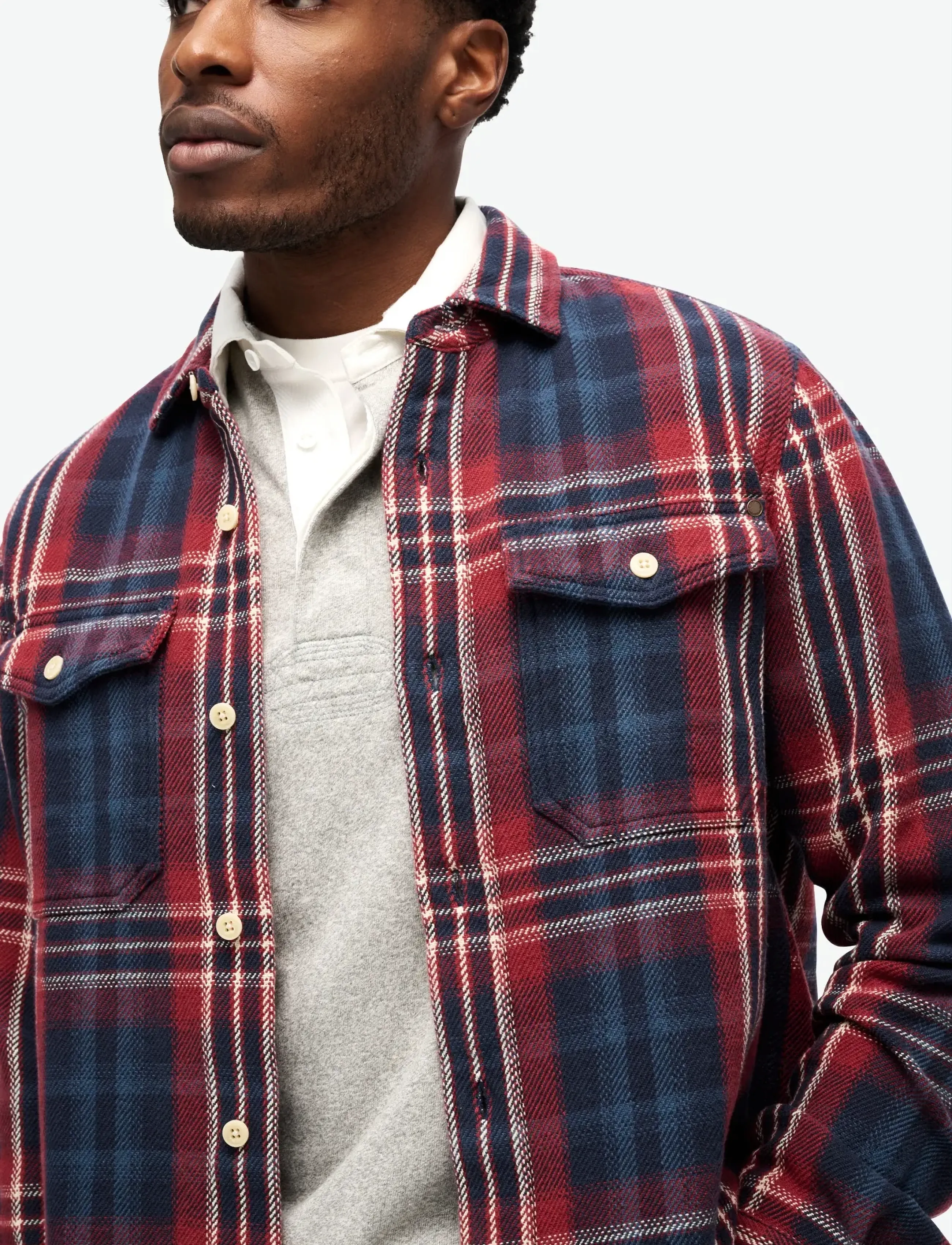 Superdry - MERCHANT HEAVY CHECKED SHIRT - rutede skjorter - merchant check navy - 3