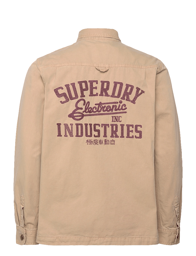 Superdry - PATCHED CANVAS OVERSHIRT - kollektioner - shaker beige - 2