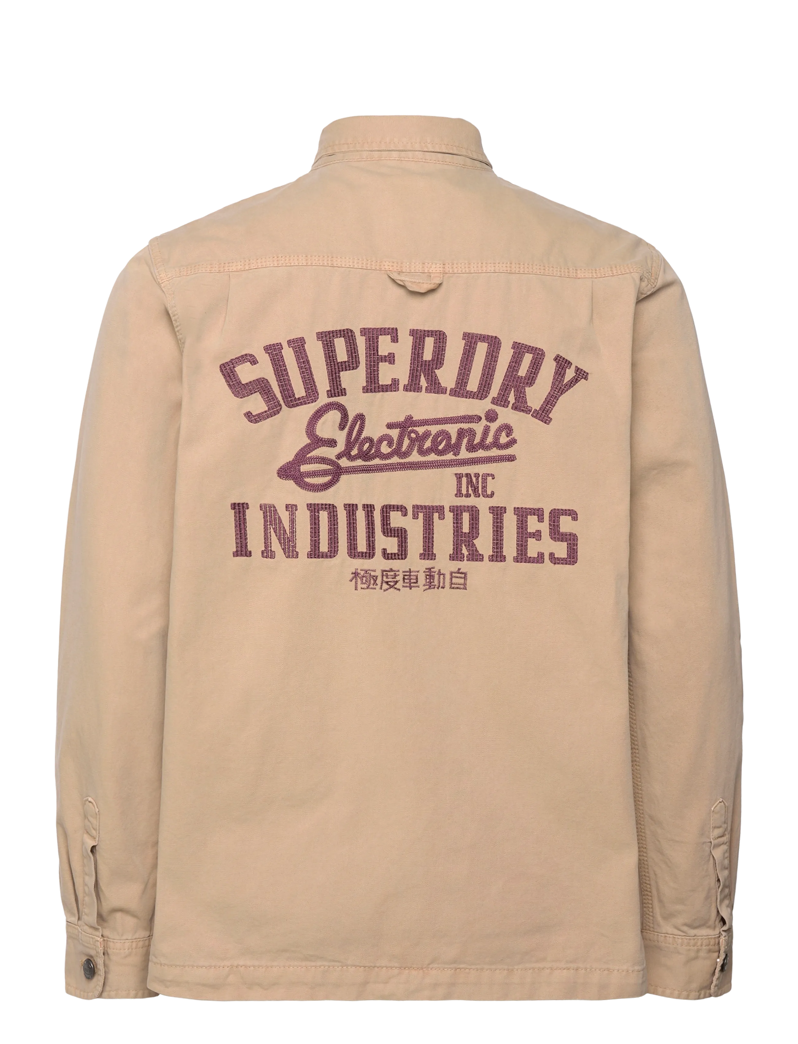 Superdry - PATCHED CANVAS OVERSHIRT - men - shaker beige - 2