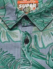 Superdry - SEATTLE SKATE SHIRT - kortærmede skjorter - tropical leaf indigo - 2