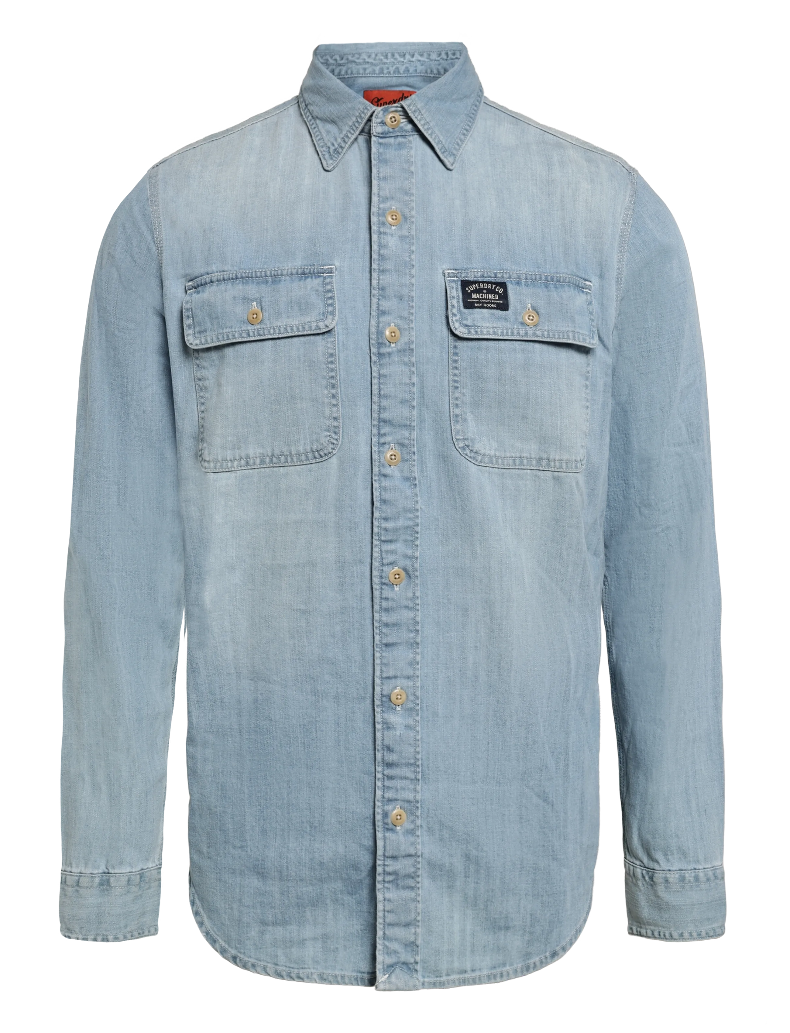 Superdry EMBROIDERED WORKWEAR SHIRT - Kleidung - HEAVY WASH / blue