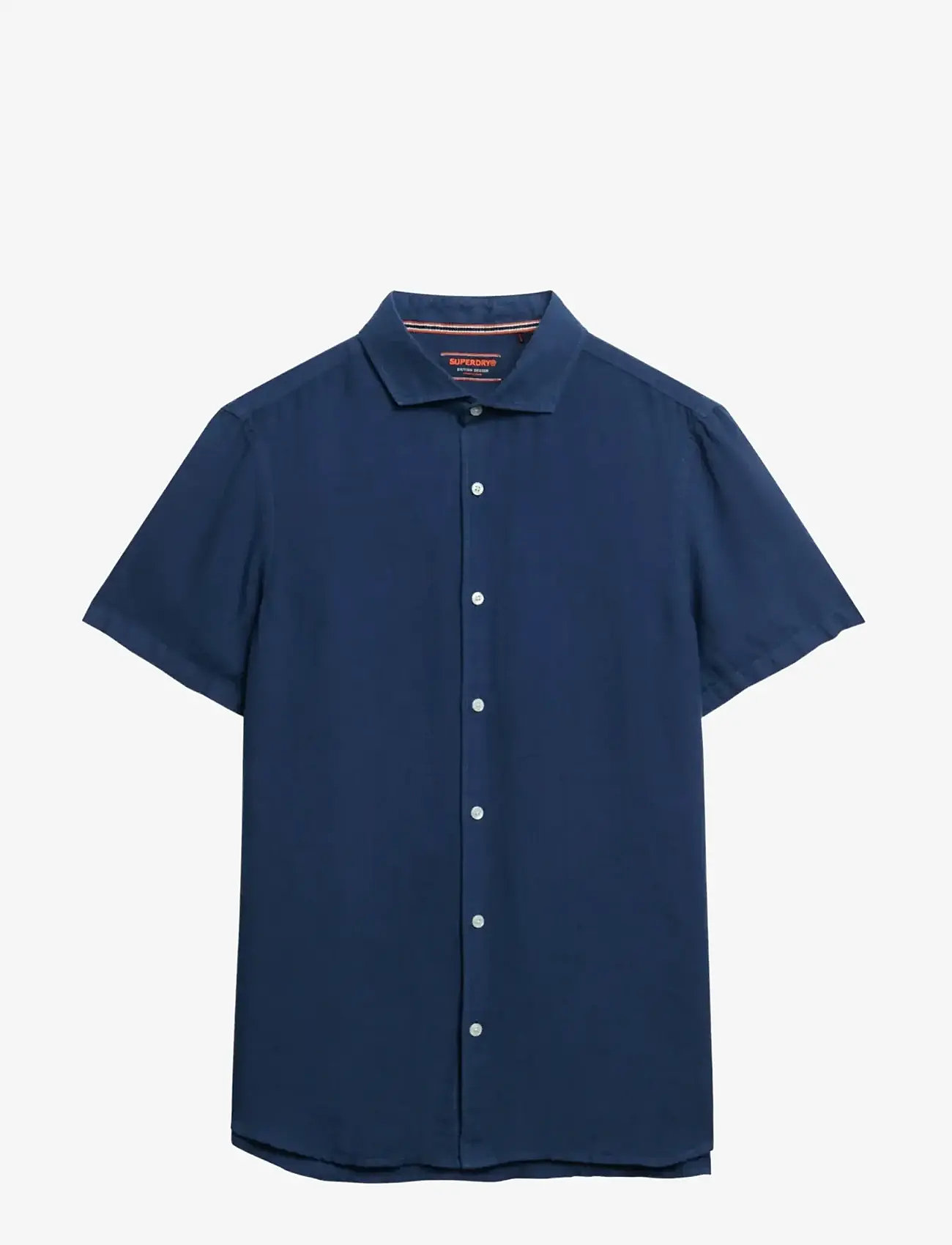 Superdry - VACATION LINEN S/S SHIRT - kortærmede skjorter - navy - 1