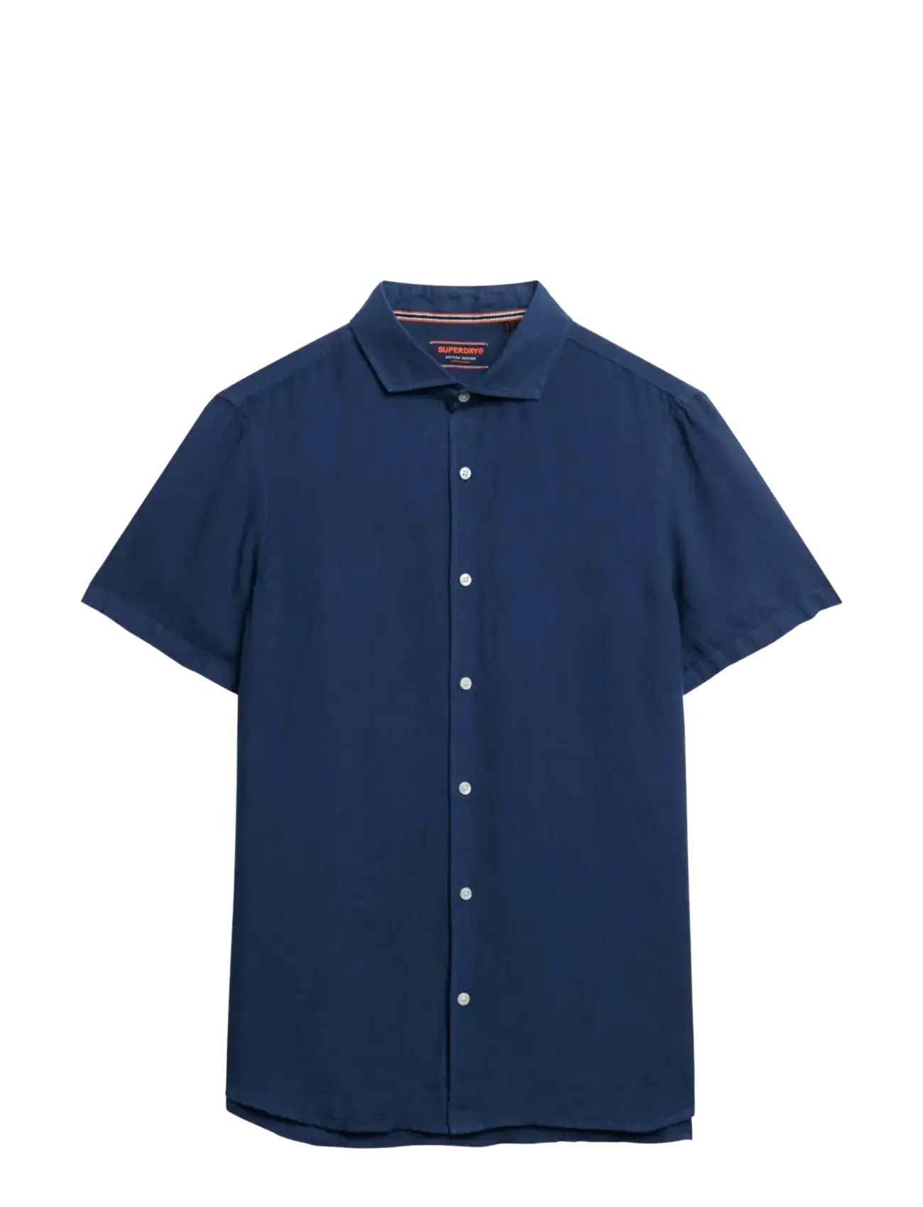 Superdry VACATION LINEN S/S SHIRT - Särgid - NAVY / navy