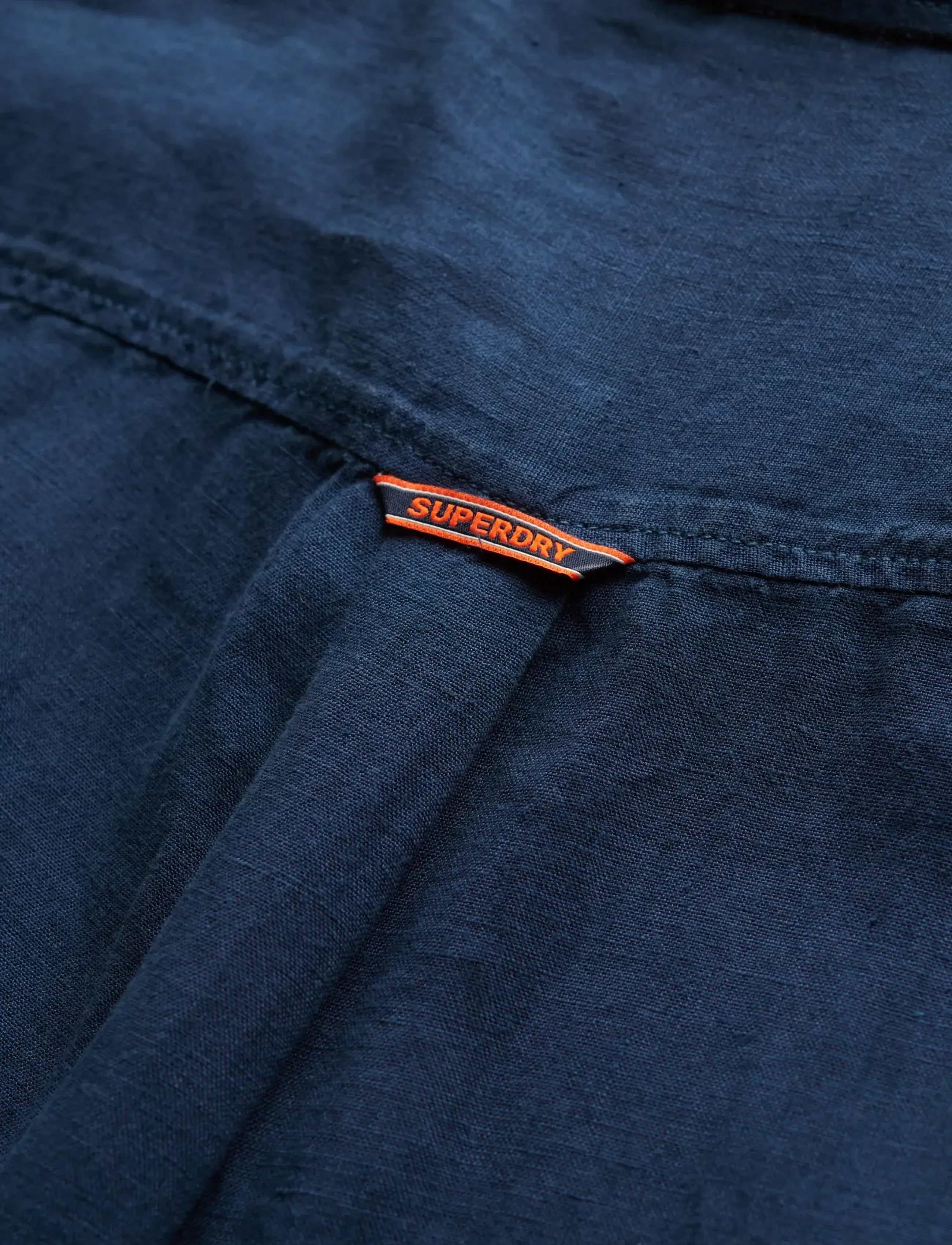 Superdry - VACATION LINEN S/S SHIRT - short-sleeved shirts - navy - 5