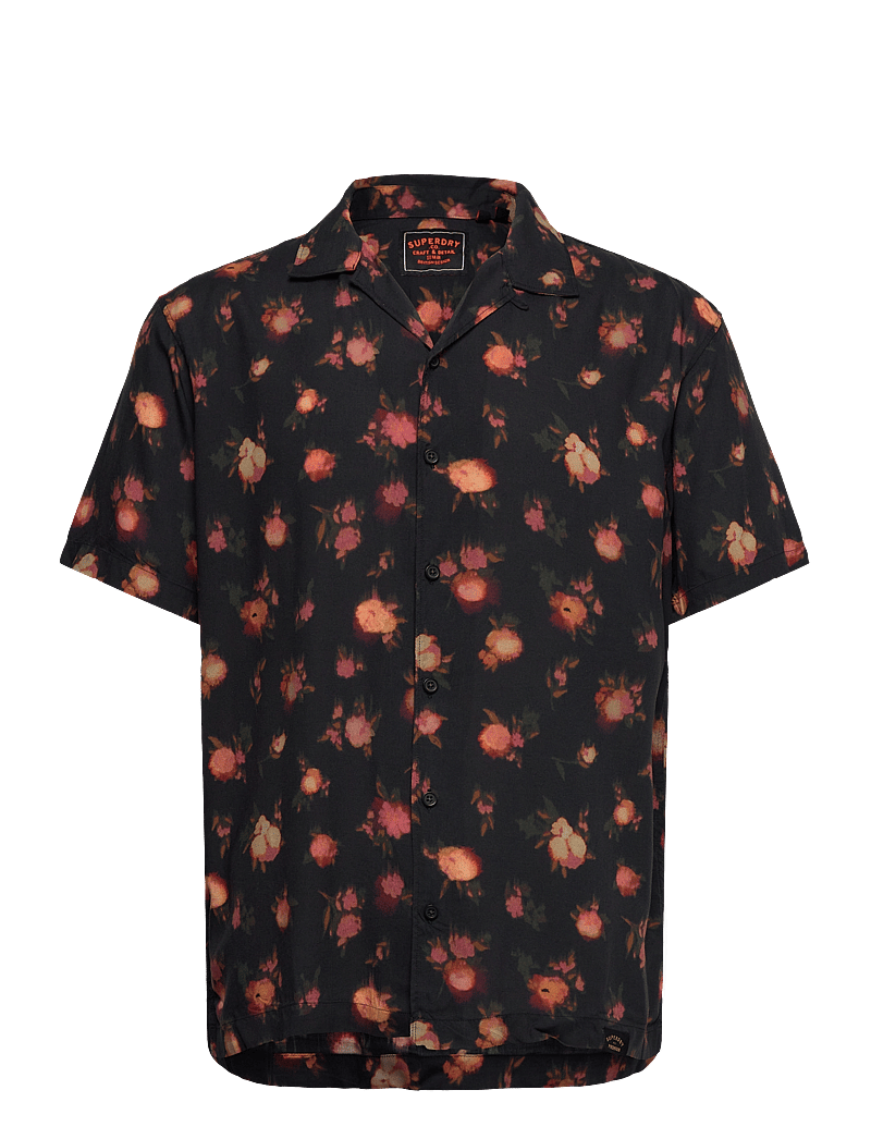 Superdry - S/S PRINT SHIRT - kortärmade skjortor - abstract floral red - 1
