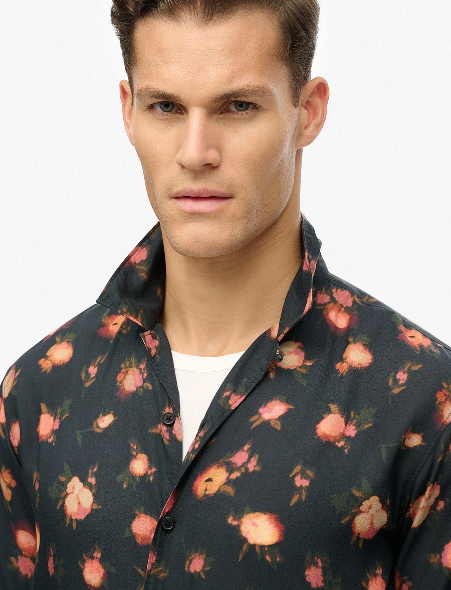 Superdry - S/S PRINT SHIRT - chemises à manches courtes - abstract floral red - 5