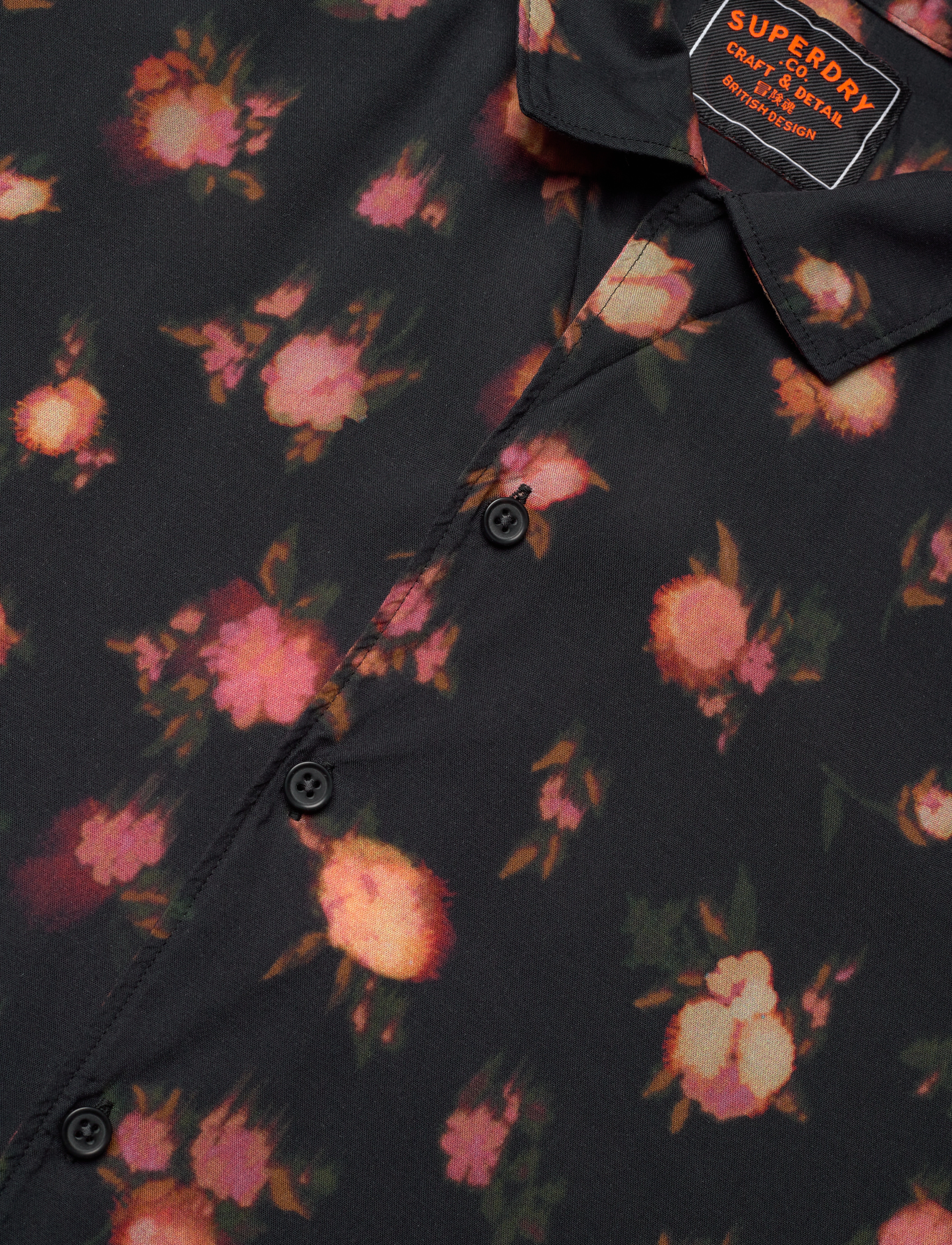 Superdry - S/S PRINT SHIRT - kortærmede t-shirts - abstract floral red - 4