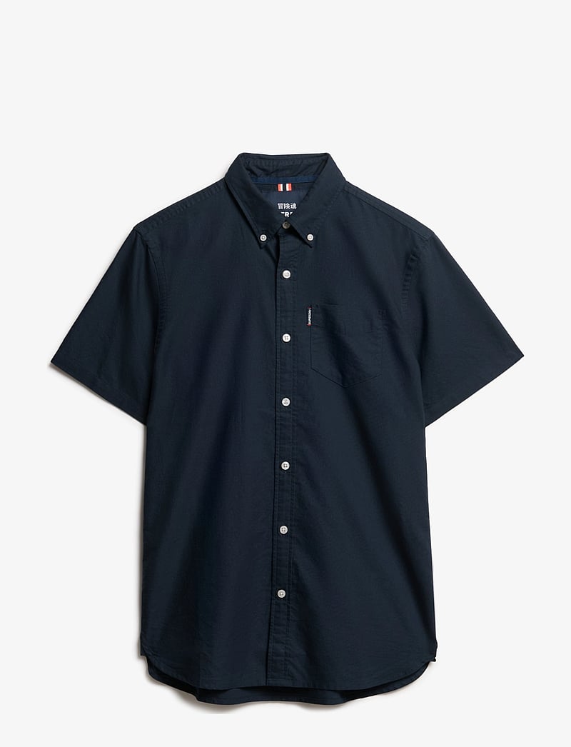 Superdry - OXFORD S/S SHIRT - lühikeste varrukatega särgid - eclipse navy - 1