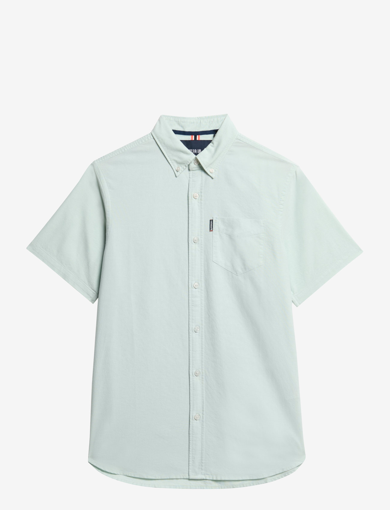 Superdry - OXFORD S/S SHIRT - kortærmede skjorter - light green - 1