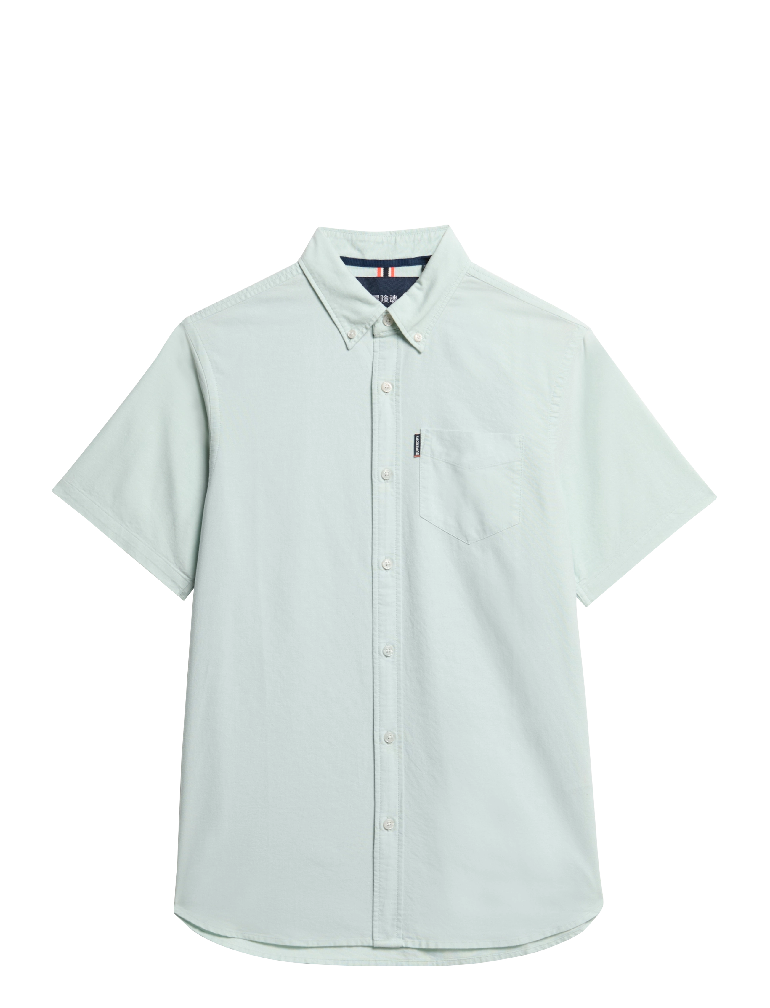 Superdry OXFORD S/S SHIRT - Basic skjorter - LIGHT GREEN / green