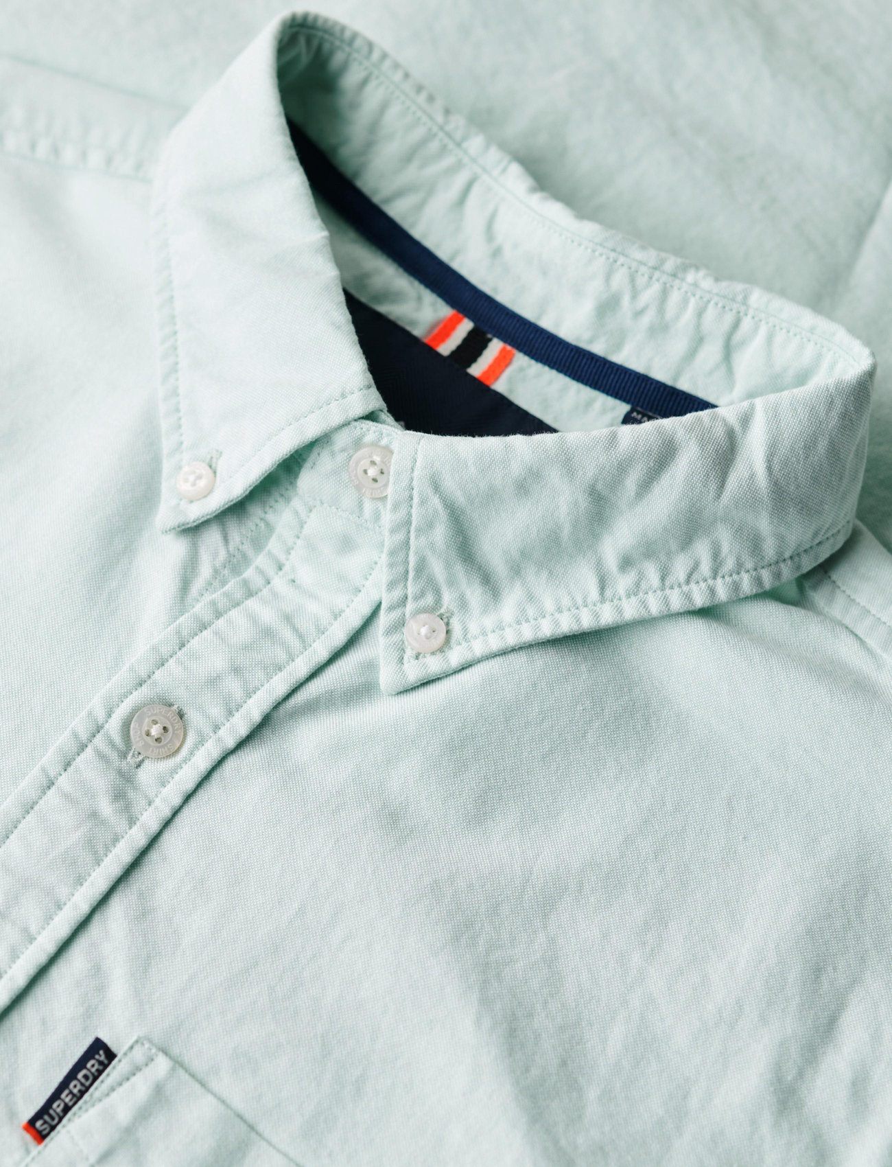Superdry - OXFORD S/S SHIRT - kortærmede skjorter - light green - 2