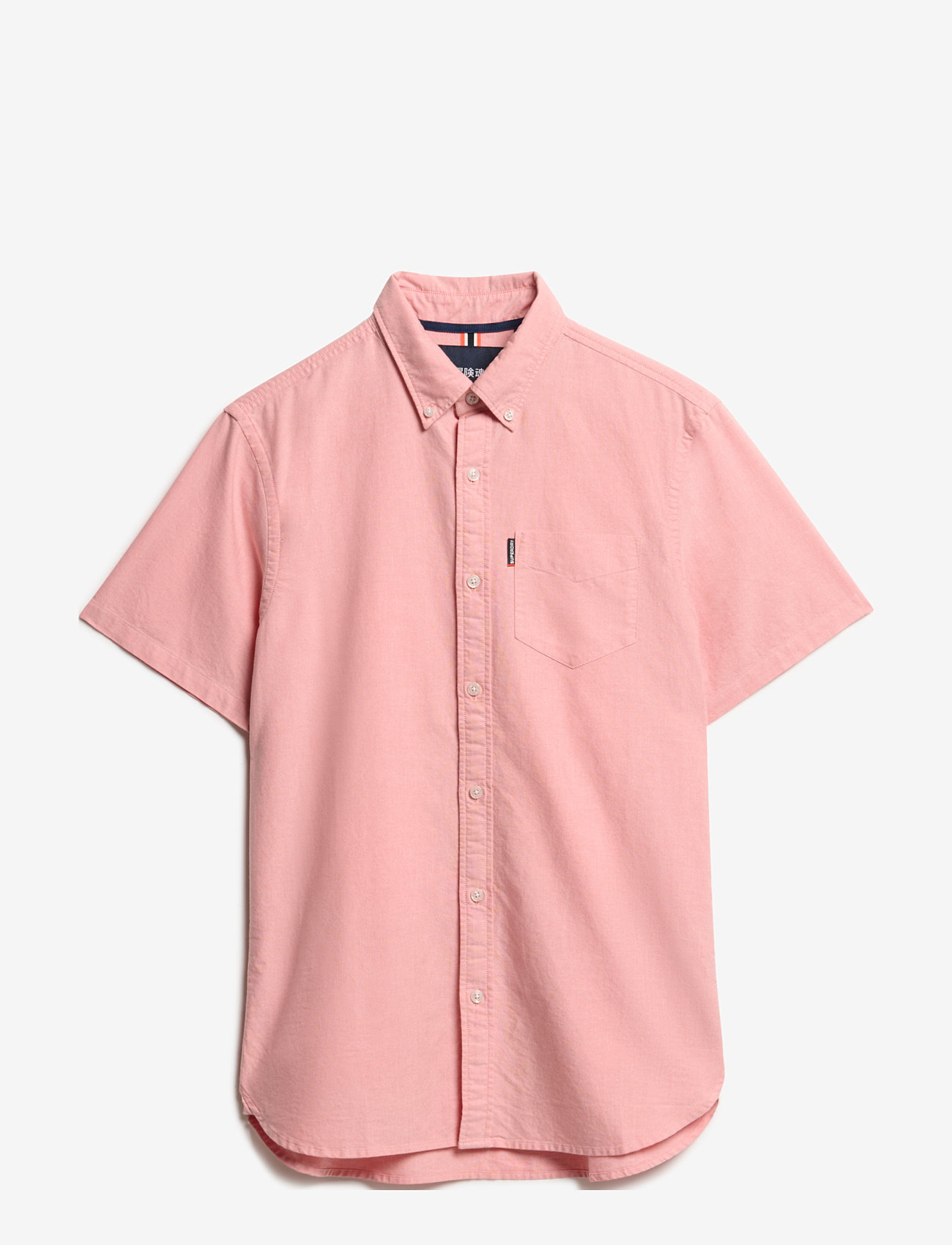Superdry - OXFORD S/S SHIRT - kurzarmhemden - rose pink chambray - 1