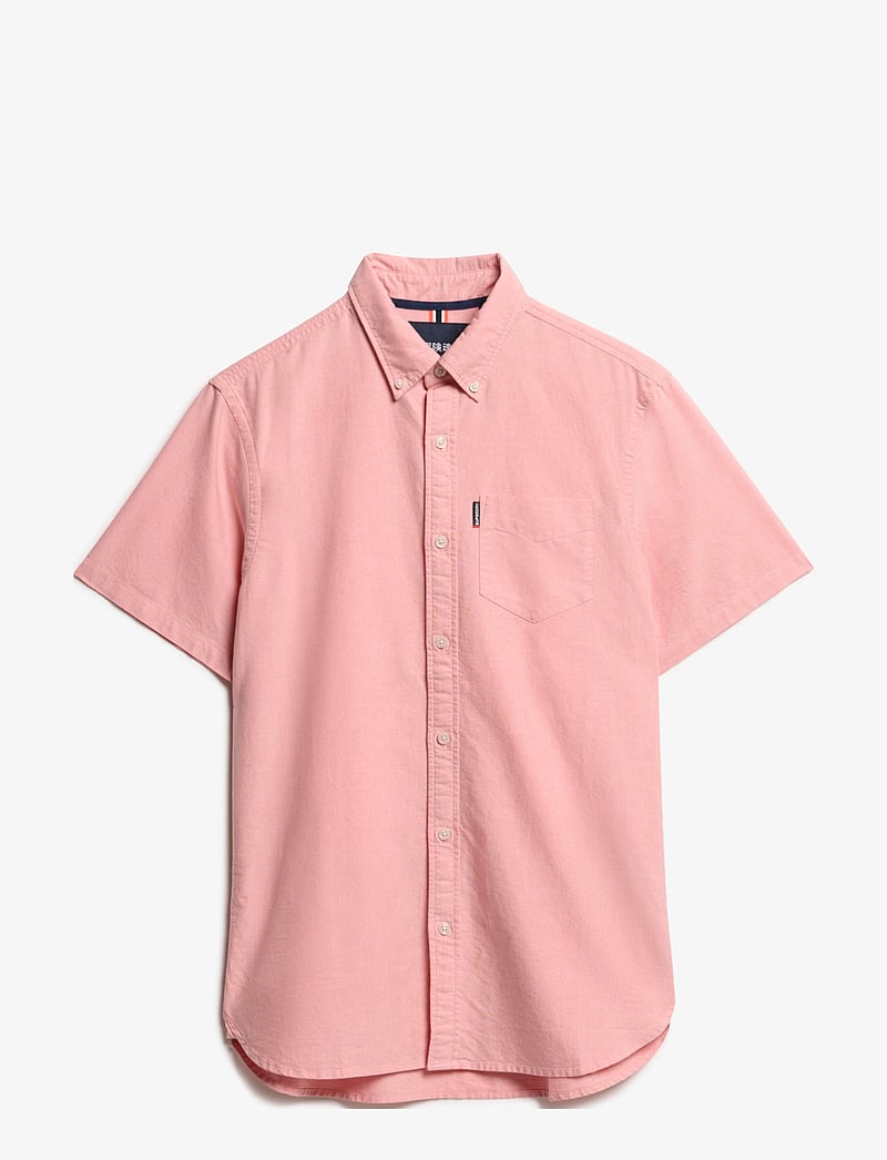 Superdry - OXFORD S/S SHIRT - kurzarmhemden - rose pink chambray - 1