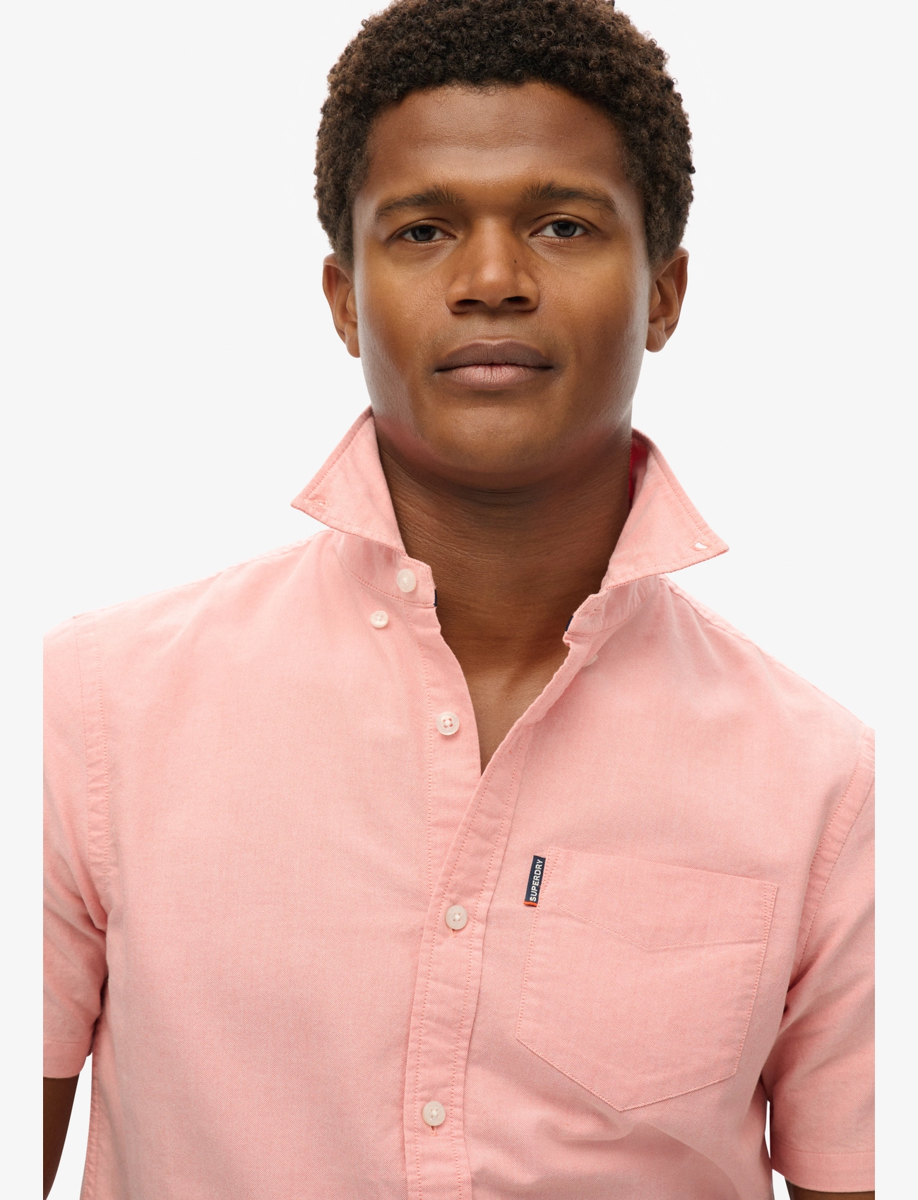 Superdry - OXFORD S/S SHIRT - kortærmede skjorter - rose pink chambray - 2
