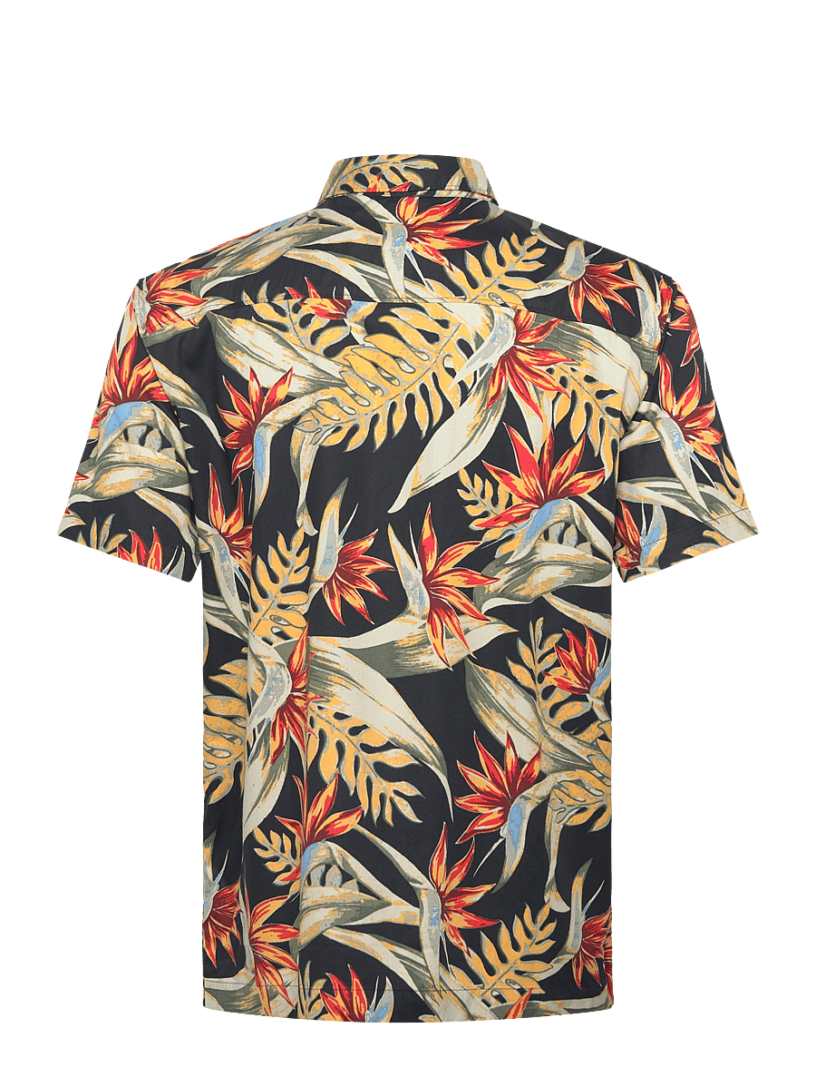 Superdry - HAWAIIAN PRINT SHIRT - kurzarmhemden - bird of paradise navy - 2