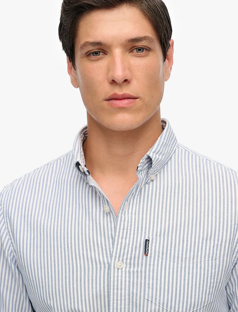 Superdry - ESSENTIALS OXFORD SHIRT - oxford-skjortor - azure blue stripe oxford - 2