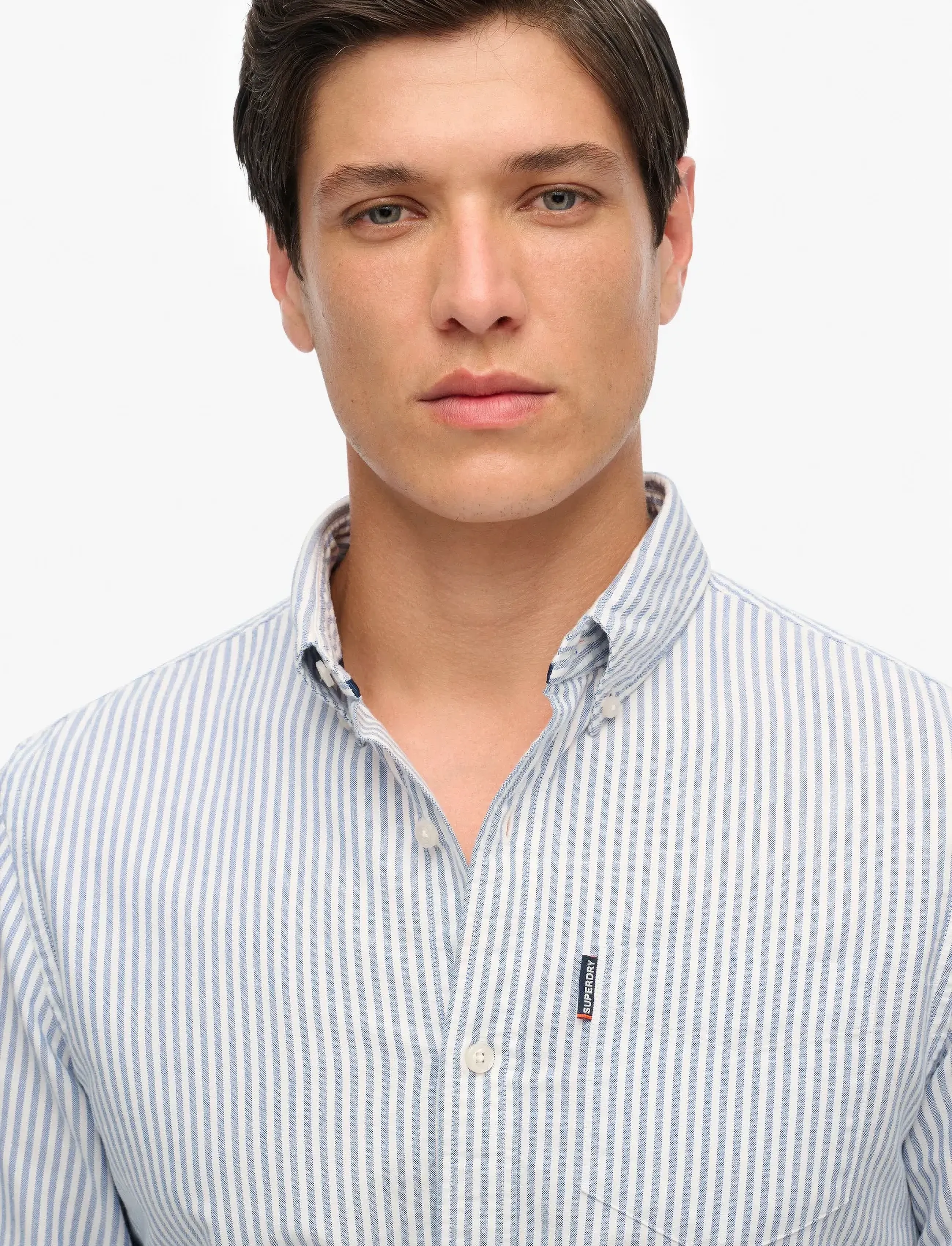 Superdry - ESSENTIALS OXFORD SHIRT - oxford shirts - azure blue stripe oxford - 2